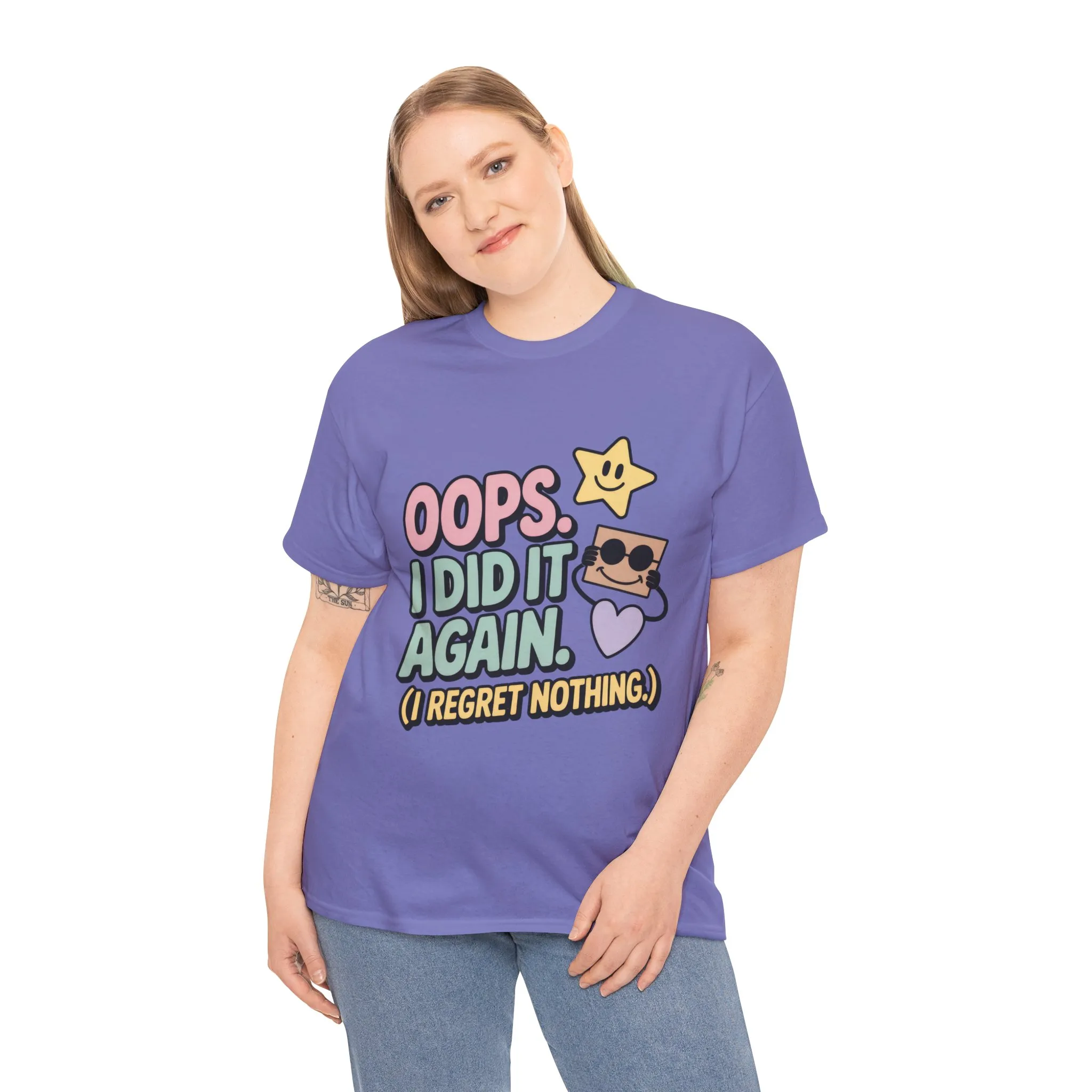 Retro Graphic Tee, Oops I Did It Again Shirt, Funny Women's T-shirt, Casual Statement Wear, Positive Message Women's T-Shirt - Image 5