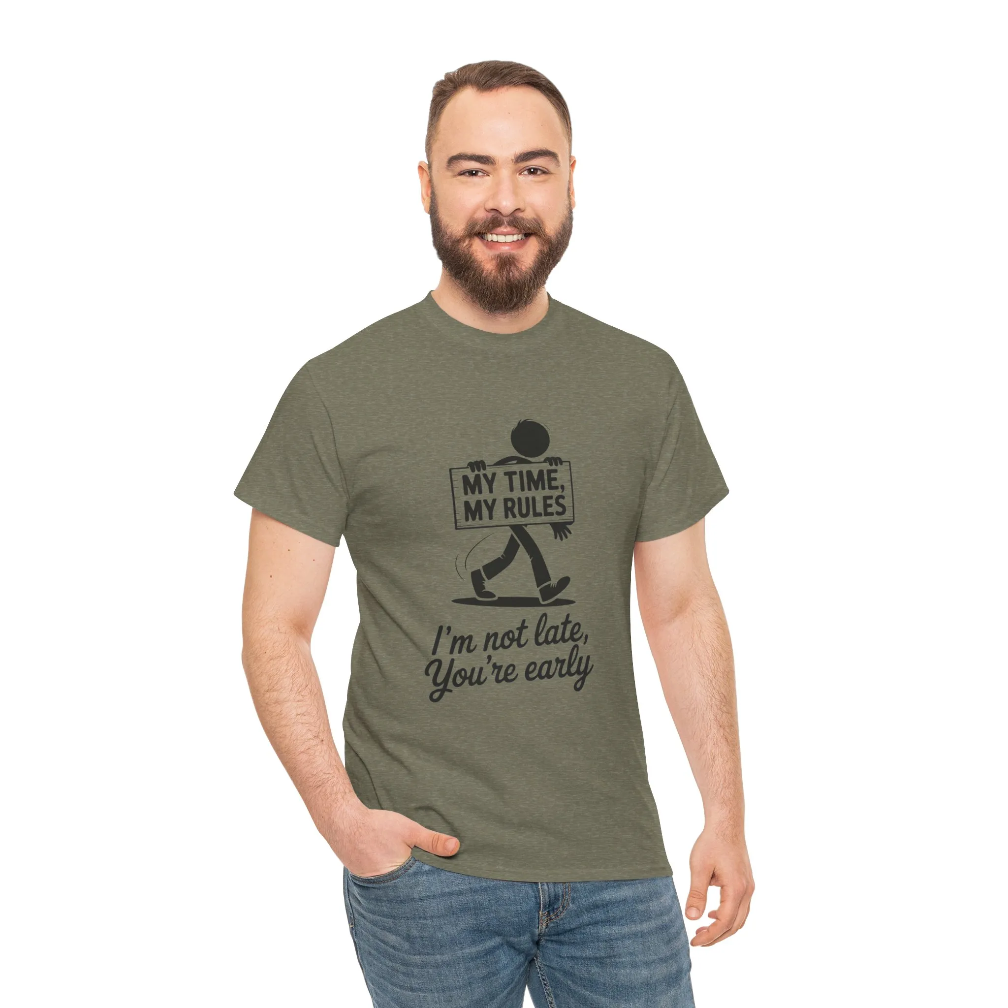 My Time My Rules Men's T-Shirt, Funny T-Shirt, Casual Wear, confident Men's shirt, self love t shirt, Time Management Humor, sassy quote tee - Image 13