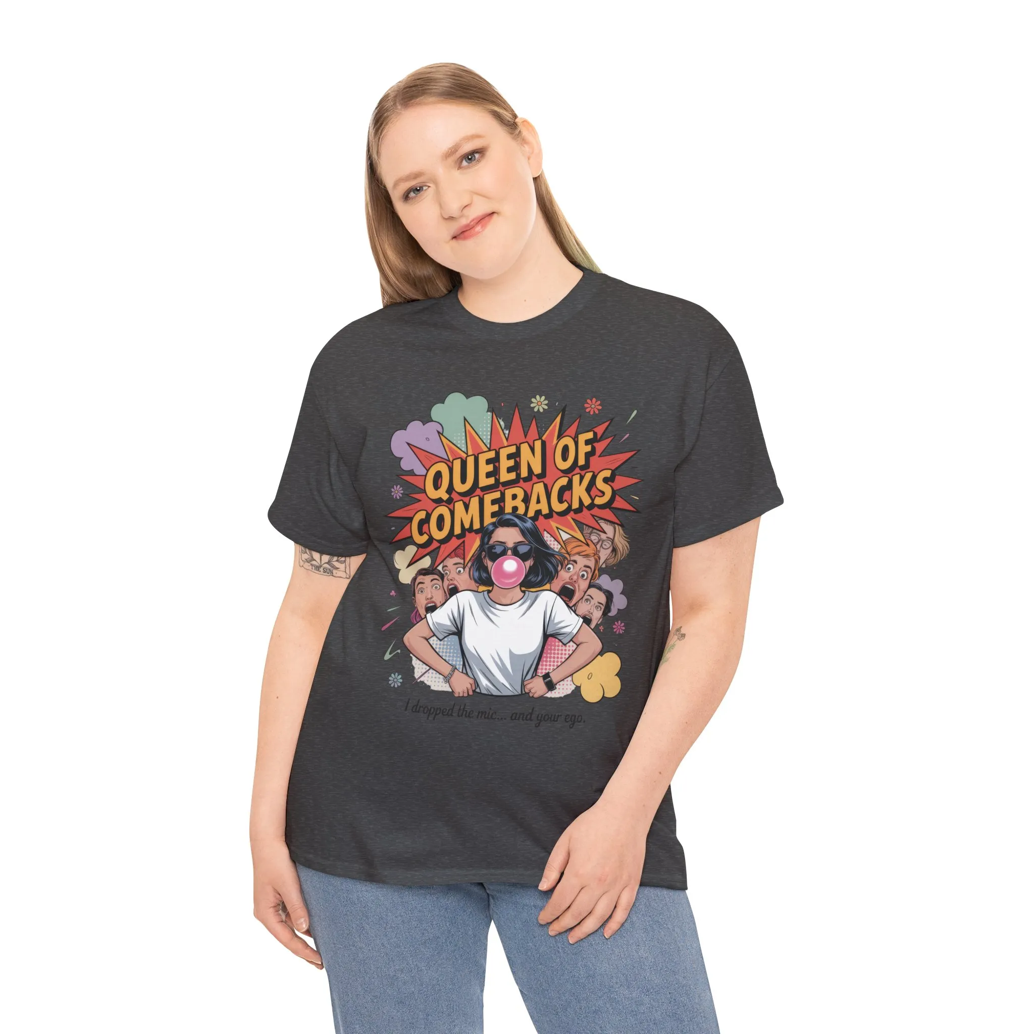 Funny Women's T-Shirt, Queen of Comebacks Tee, Funny Graphic T-Shirt, Heavy Cotton Shirt, Gift for Her, Casual Wear, Comedy Apparel - Image 11