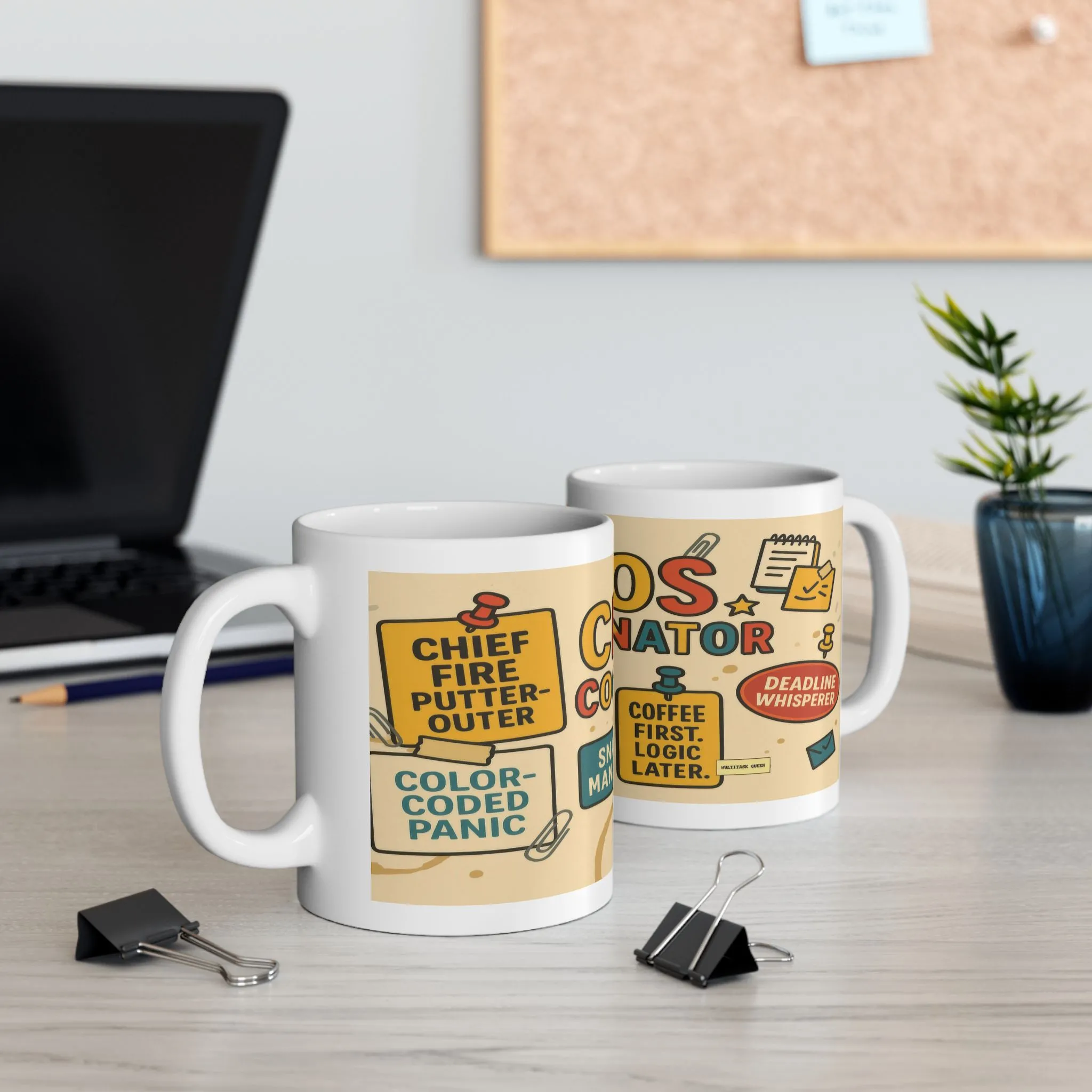 Chaos Coordinator Mug, Funny Coffee Cup for Office Workers, Perfectionists & Multitaskers, Office Humor, Coffee Lovers, Gift for Managers - Image 5