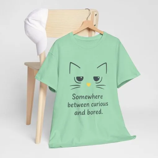 Funny Cat Quote Unisex Tee, Comfortable Casual Shirt, Gift for Cat Lovers, Everyday Wear, Unique Humor Tee, Relaxed Fit Cotton - Image 15
