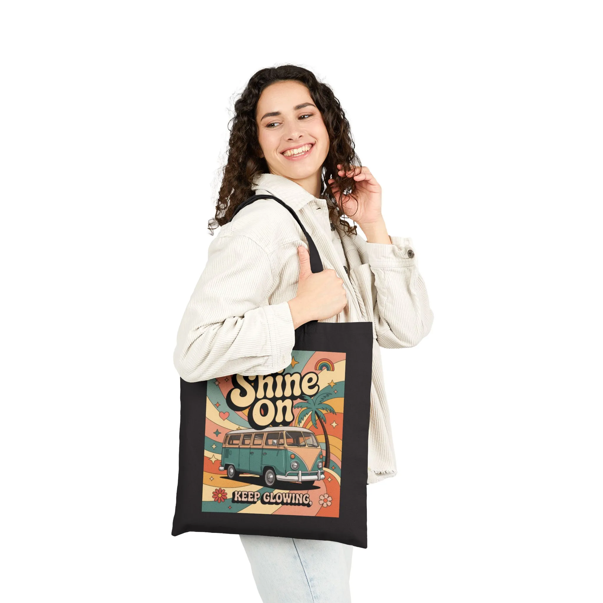 Retro Sunshine Tote Bag, Eco-Friendly Shopper, Beach Bag, Gift for Him/Her, Festival Carryall, Summer Vibes - Image 8