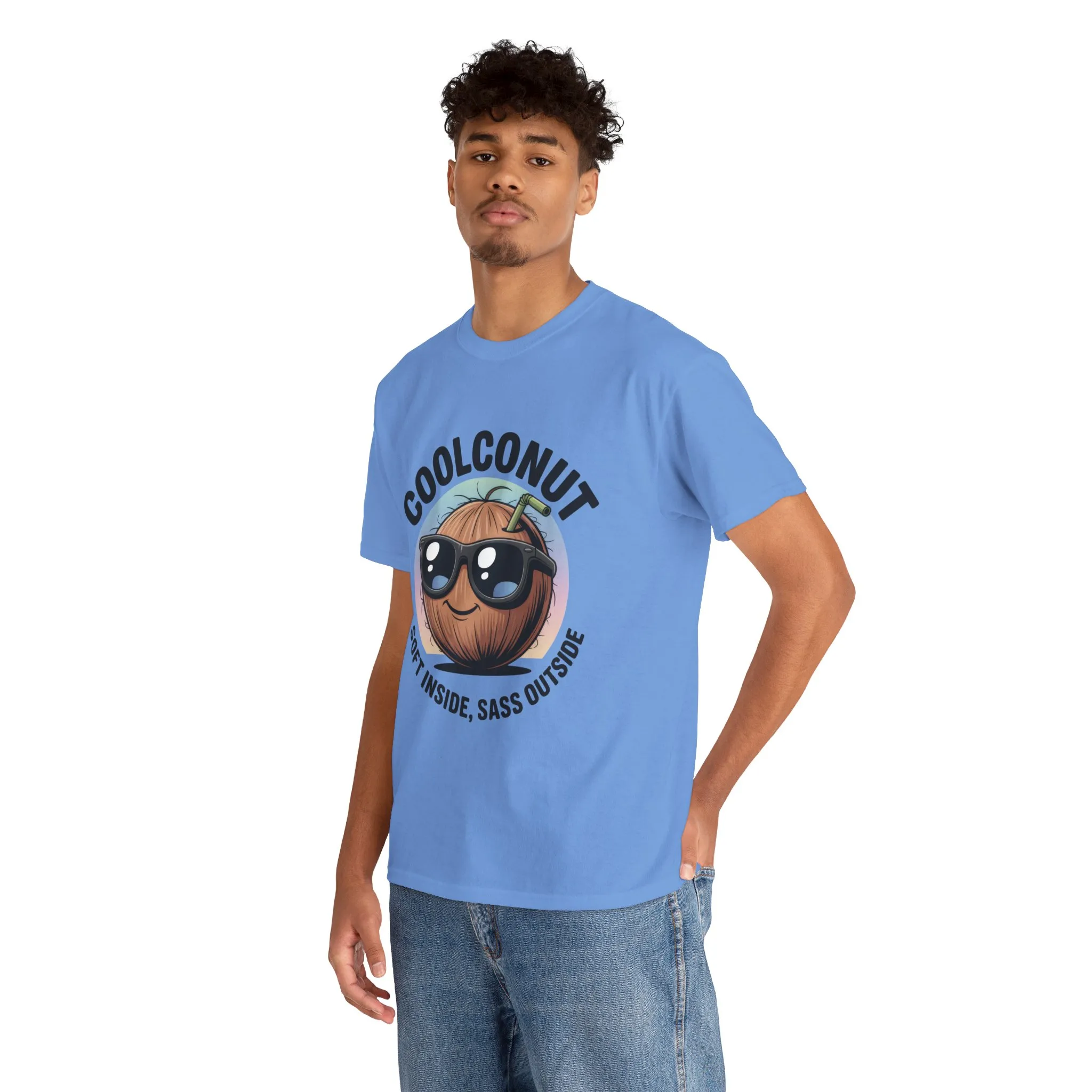 Coolconut Graphic Men's Tee, Soft Inside Sass Outside, Men's T-Shirt for Beach Lovers, Men's Fun Gift, Summer Vibes, Humor Apparel - Image 29