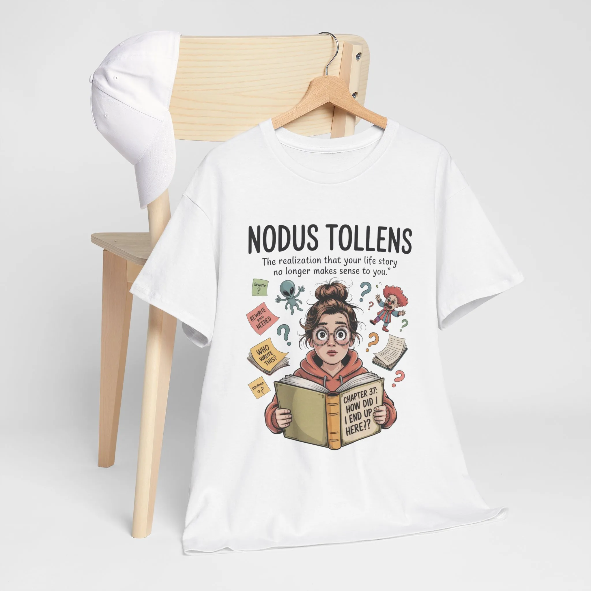Nodus Tollens Tee, Women`s Heavy Cotton Shirt, Latin Words, Moods & Modes, Self-Awareness, Personal Development - Image 30