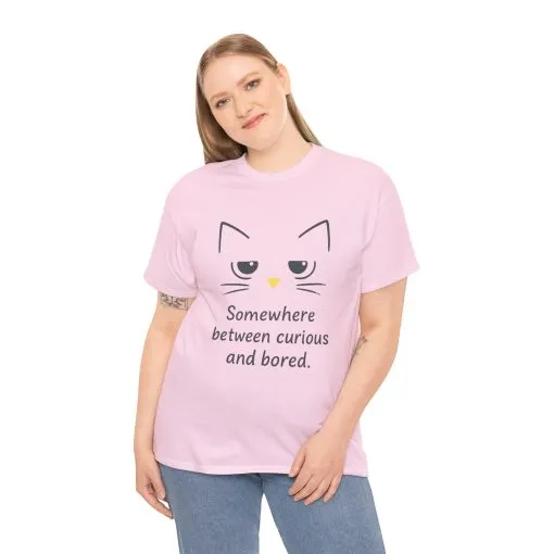 Funny Cat Quote Unisex Tee, Comfortable Casual Shirt, Gift for Cat Lovers, Everyday Wear, Unique Humor Tee, Relaxed Fit Cotton - Image 2
