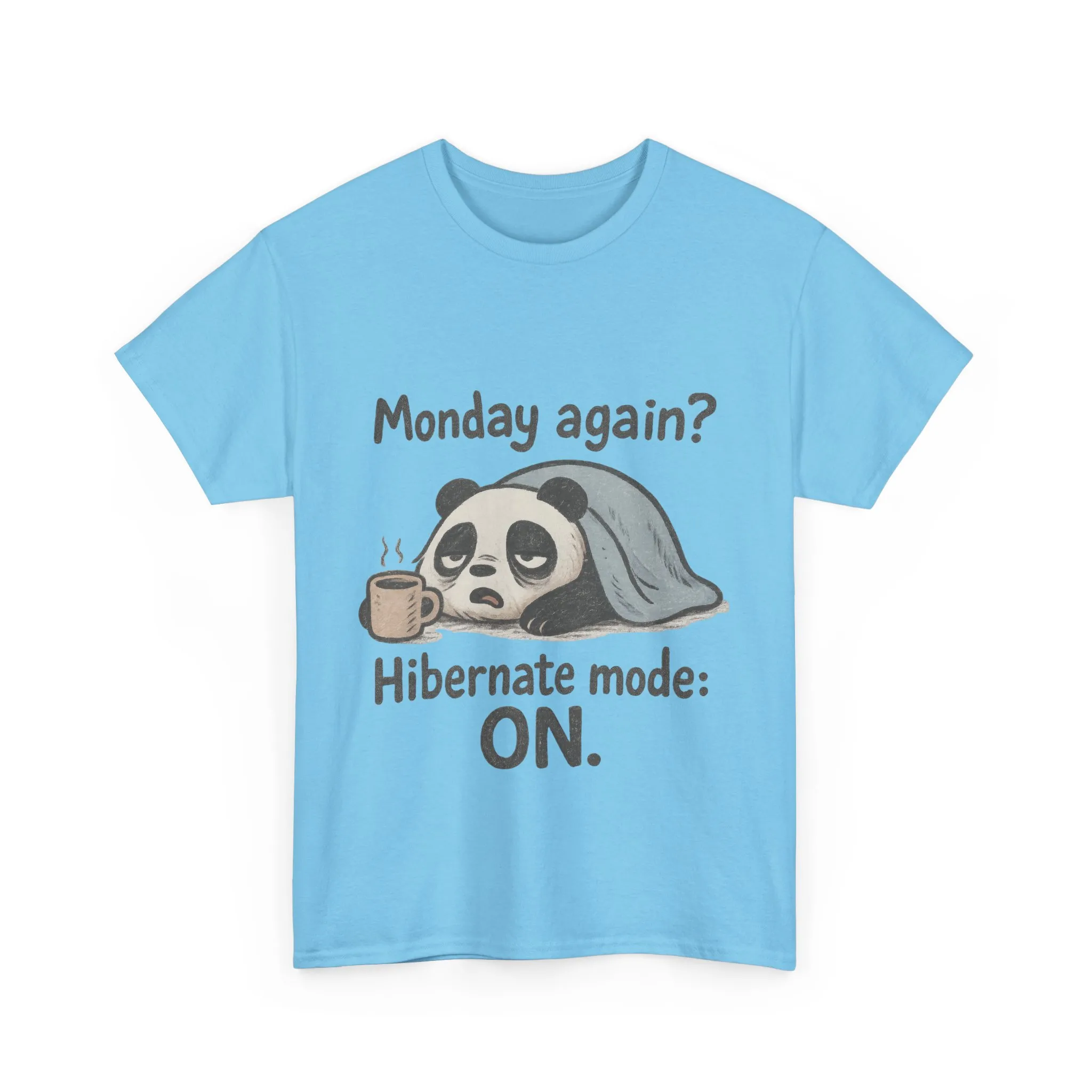 Funny Panda Hibernate Tee, Cute Animal Shirt, Unisex Cotton Tee, Gift for Lazy Days, Monday Motivation T-shirt - Image 15