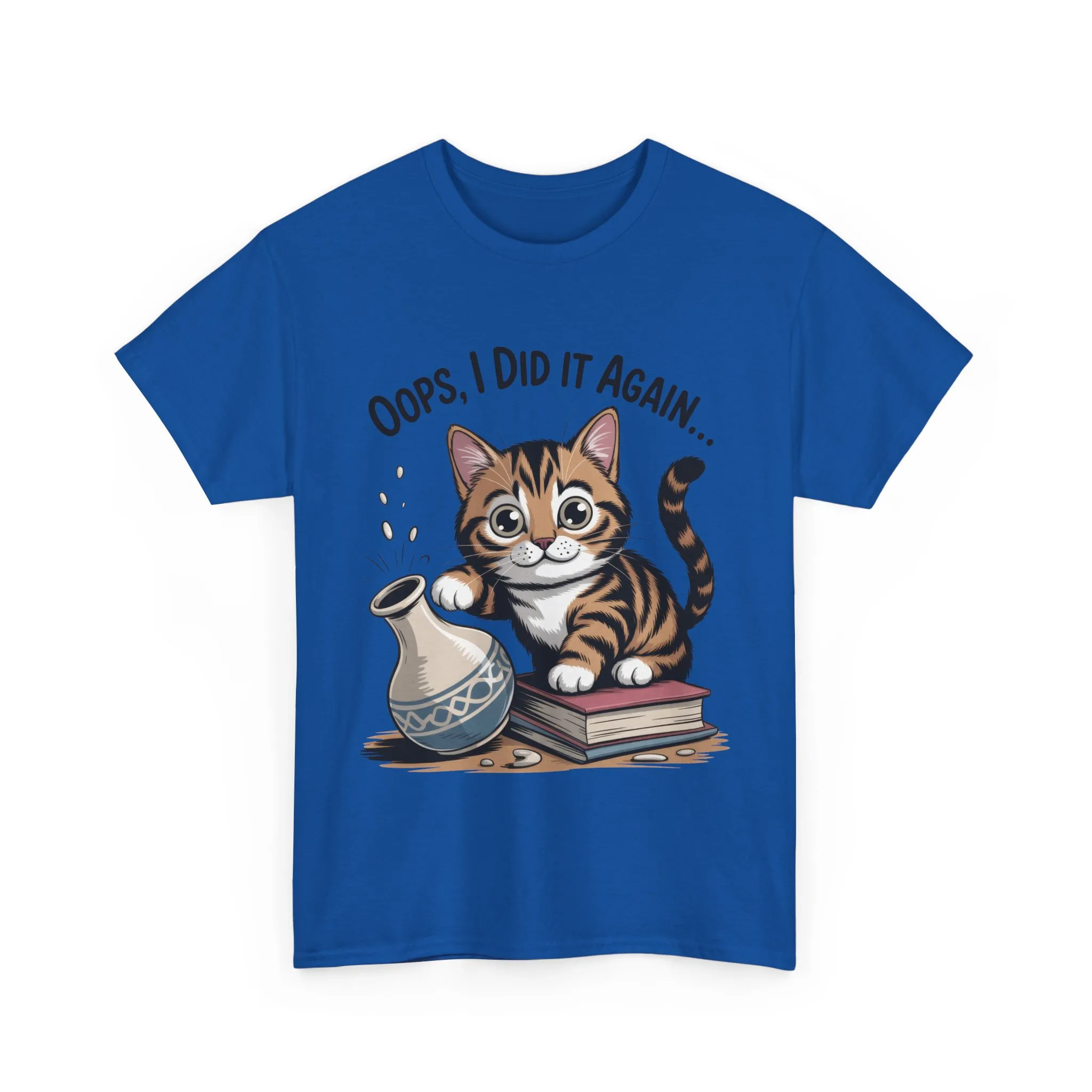 Playful Cat Women's Tee, Funny Oops I Did It Again Design, Cat Lover Gift, Casual Wear, Birthday Gift, Pet Lover Tee, Women's Gift - Image 18