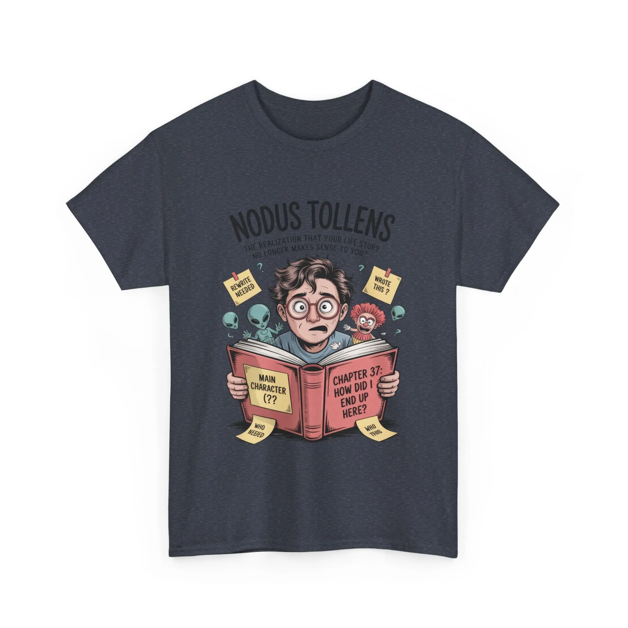 Nodus Tollens Men's T-Shirt, Men's Heavy Cotton Shirt, Latin Words, Moods & Modes, Self-Awareness, Quirky Humor Shirt - Image 24