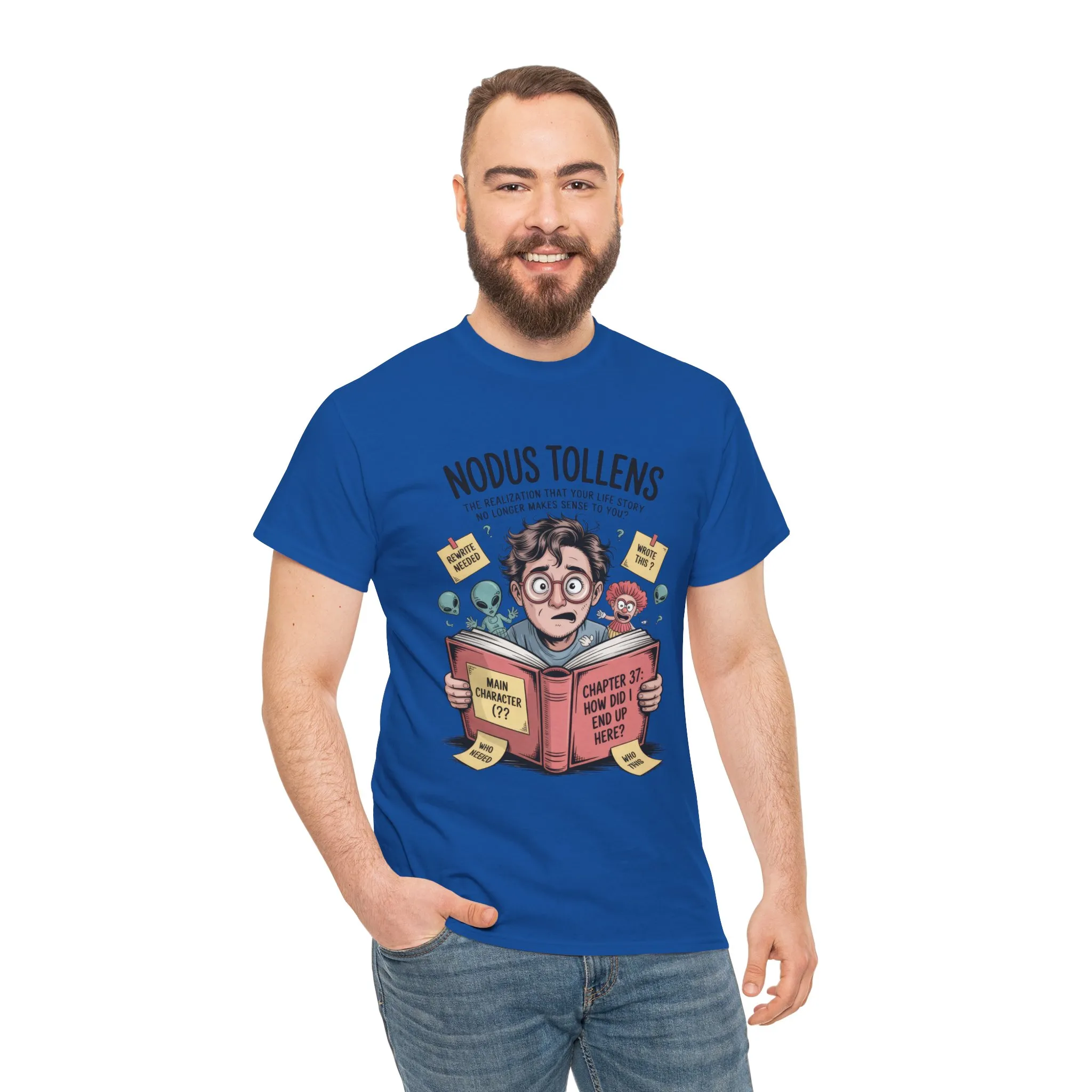 Nodus Tollens Men's T-Shirt, Men's Heavy Cotton Shirt, Latin Words, Moods & Modes, Self-Awareness, Quirky Humor Shirt - Image 19