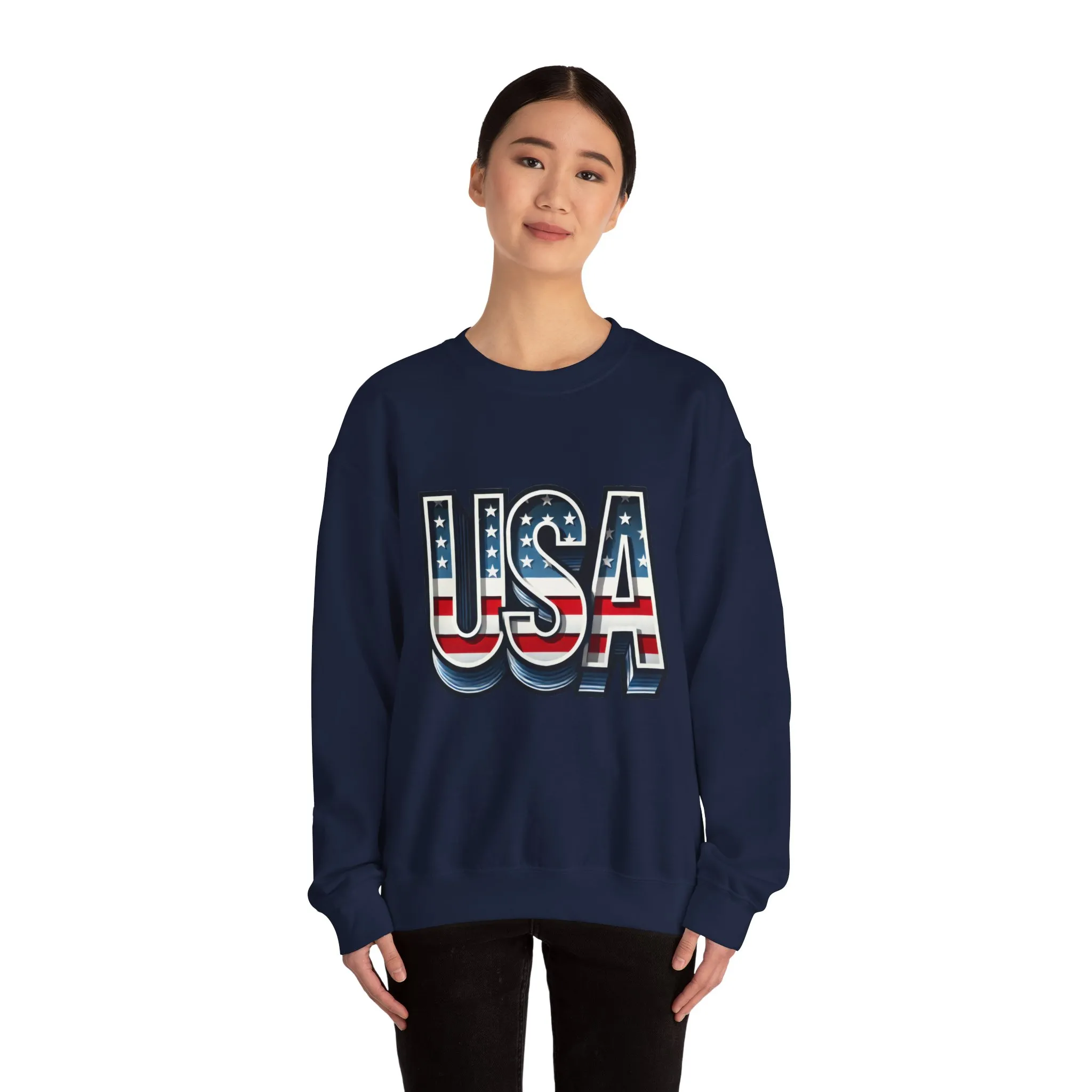 USA Patriotic Crewneck Sweatshirt for All Seasons, Cozy Sweatshirt for Independence Day, Casual Wear, Gift for Friends and Family - Image 20