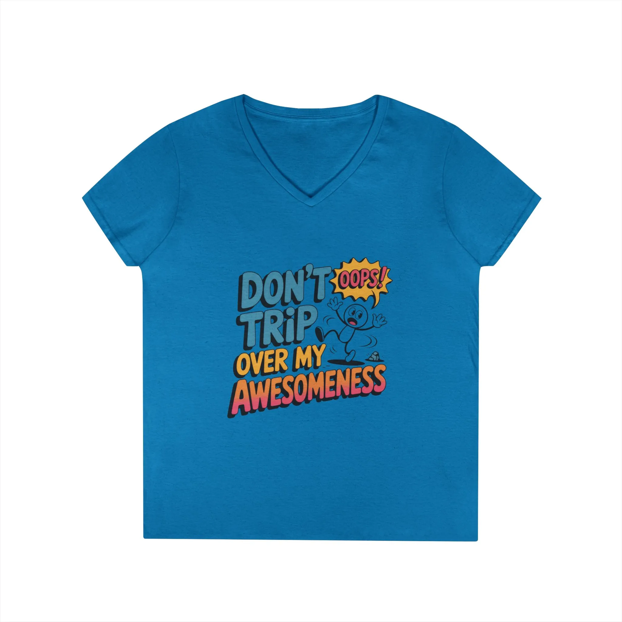 Funny Ladies' V-Neck T-Shirt, Don't Trip Over My Awesomeness Tee, Casual Wear, Gift for Her, Funny T-Shirt, Humor Tee, young girl t-shirt - Image 28
