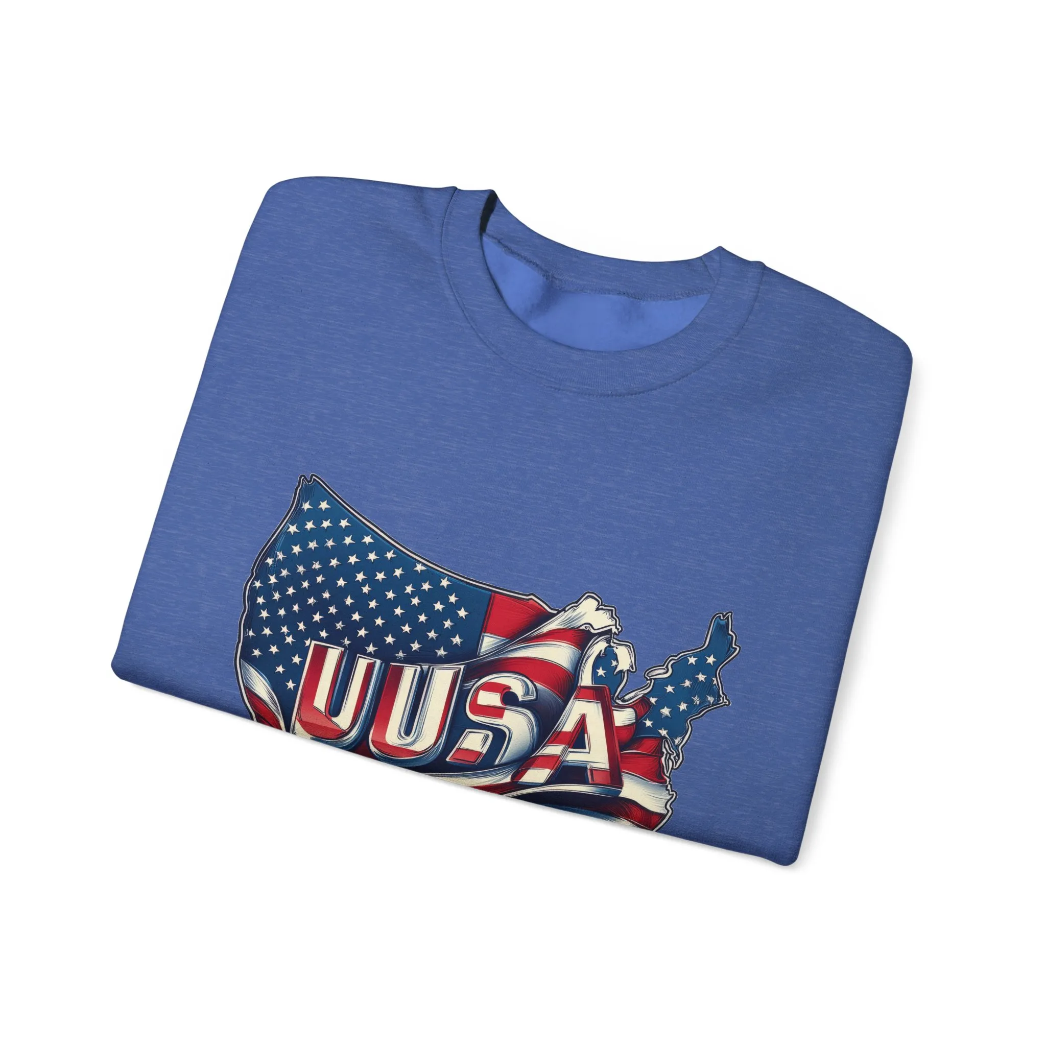 Patriotic USA Crewneck Sweatshirt, Unisex Sweatshirt, American Flag Apparel, Casual Comfort, Great for Independence Day and Holidays - Image 22