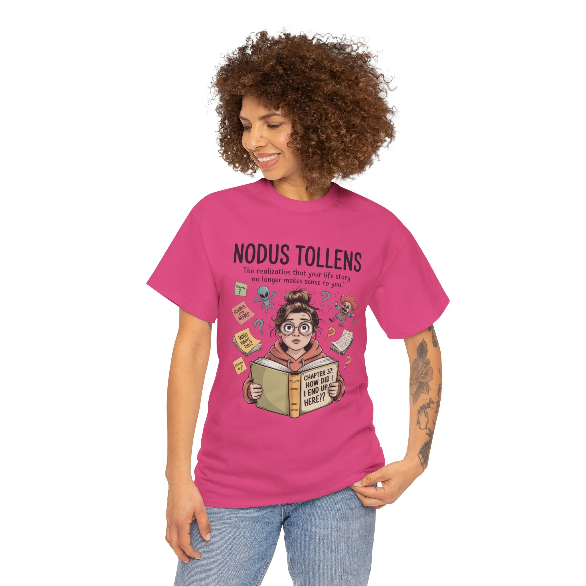 Nodus Tollens Tee, Women`s Heavy Cotton Shirt, Latin Words, Moods & Modes, Self-Awareness, Personal Development - Image 23