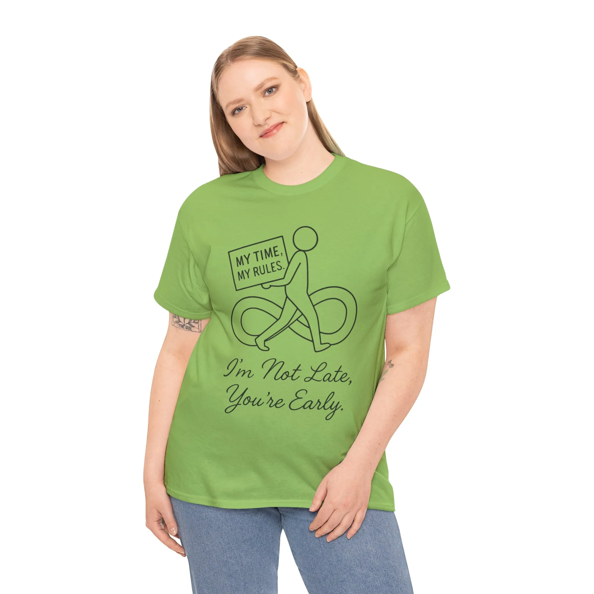 My Time My Rules Women's Heavy Cotton Tee, Funny T-Shirt, Casual Wear, women empowerment tee, confident woman shirt, self love t shirt - Image 2