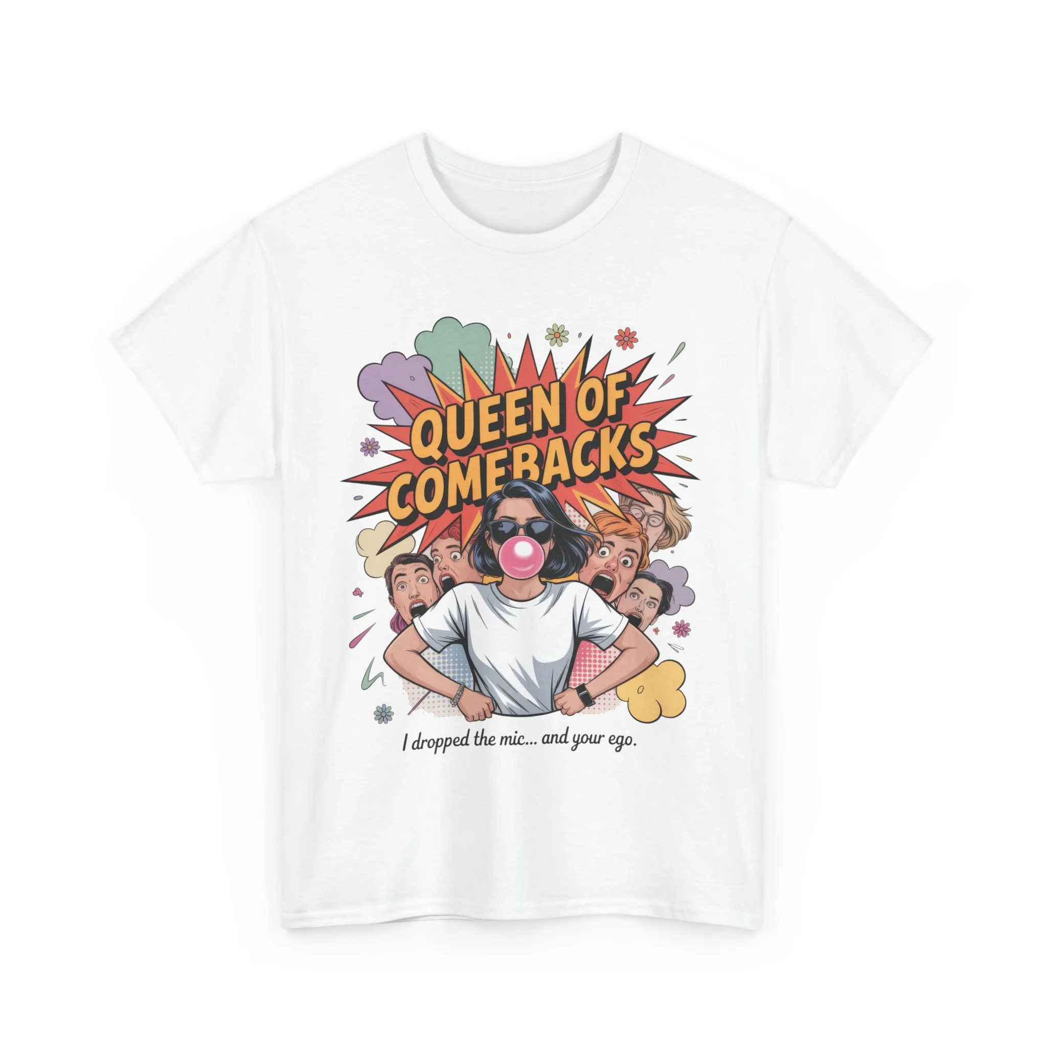 Funny Women's T-Shirt, Queen of Comebacks Tee, Funny Graphic T-Shirt, Heavy Cotton Shirt, Gift for Her, Casual Wear, Comedy Apparel - Image 33