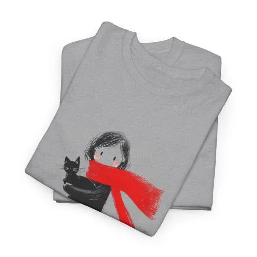Cozy Cat Lover Tee, Unisex Cotton T-Shirt for Cat Owners, Gift for Pet Lovers, Cute Animal Apparel, Perfect for All Occasions - Image 10