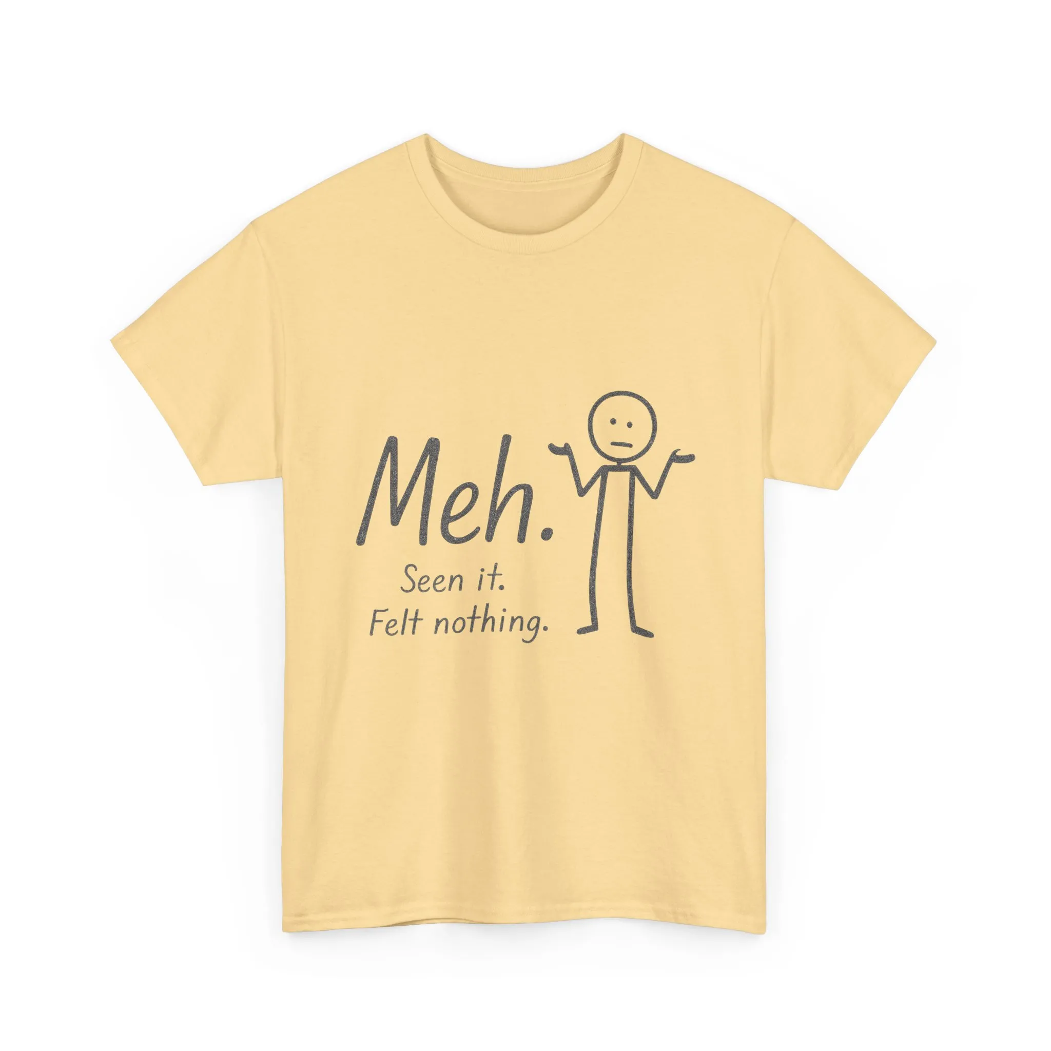 Funny Women's Heavy Cotton Tee, 'Meh' Graphic Shirt, Perfect Gift for Sarcastic Friends, Casual Wear, Birthdays, Everyday Humor, Comfy Tee - Image 31