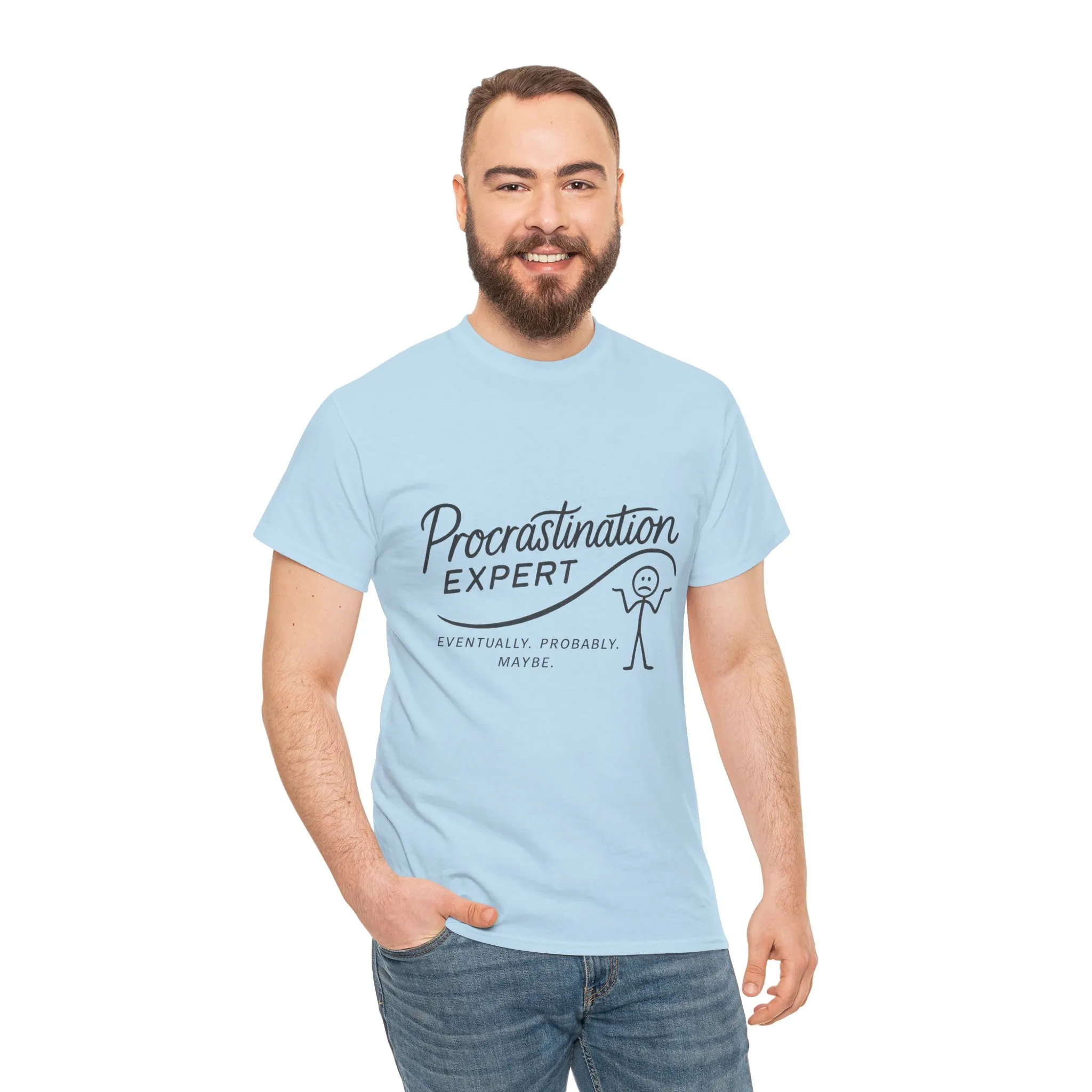 Procrastination Expert Men's Tee, Funny Shirt for Slackers, Gift for Students, Men's Comfortable Casual Wear, Laughs for Every Occasion - Image 18