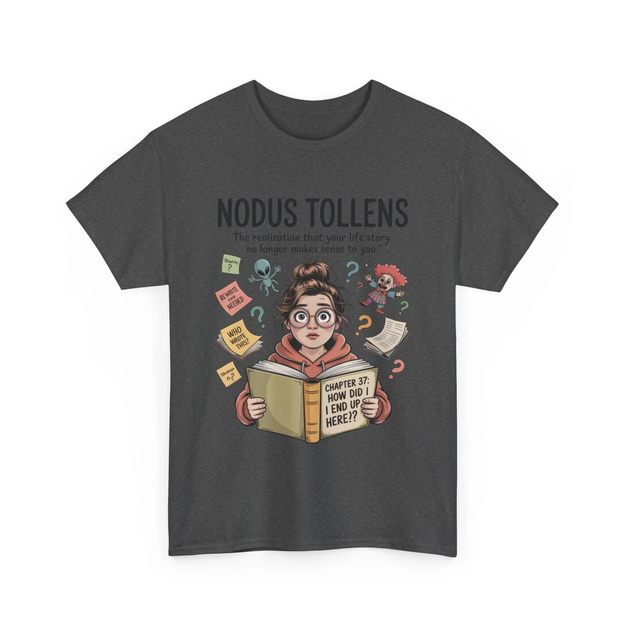 Nodus Tollens Tee, Women`s Heavy Cotton Shirt, Latin Words, Moods & Modes, Self-Awareness, Personal Development - Image 12