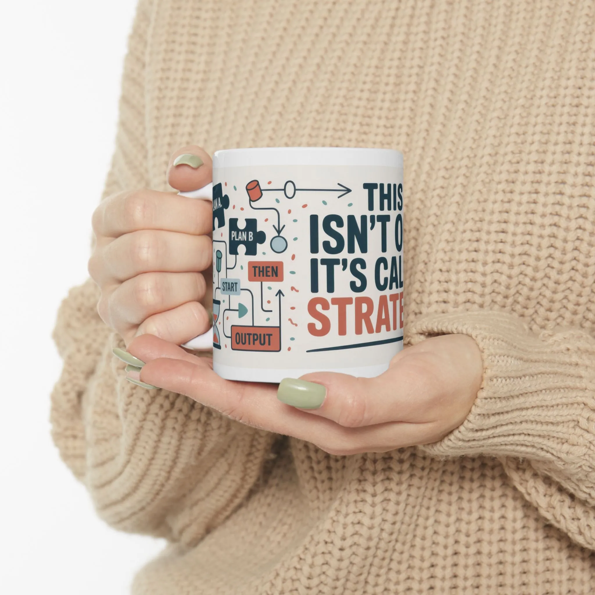 Funny OCD Strategy Mug, Organized Chaos Coffee Cup, Productivity Gift for Planners, Workflow Humor Mug, Office Desk Motivation, Fun Mug - Image 8