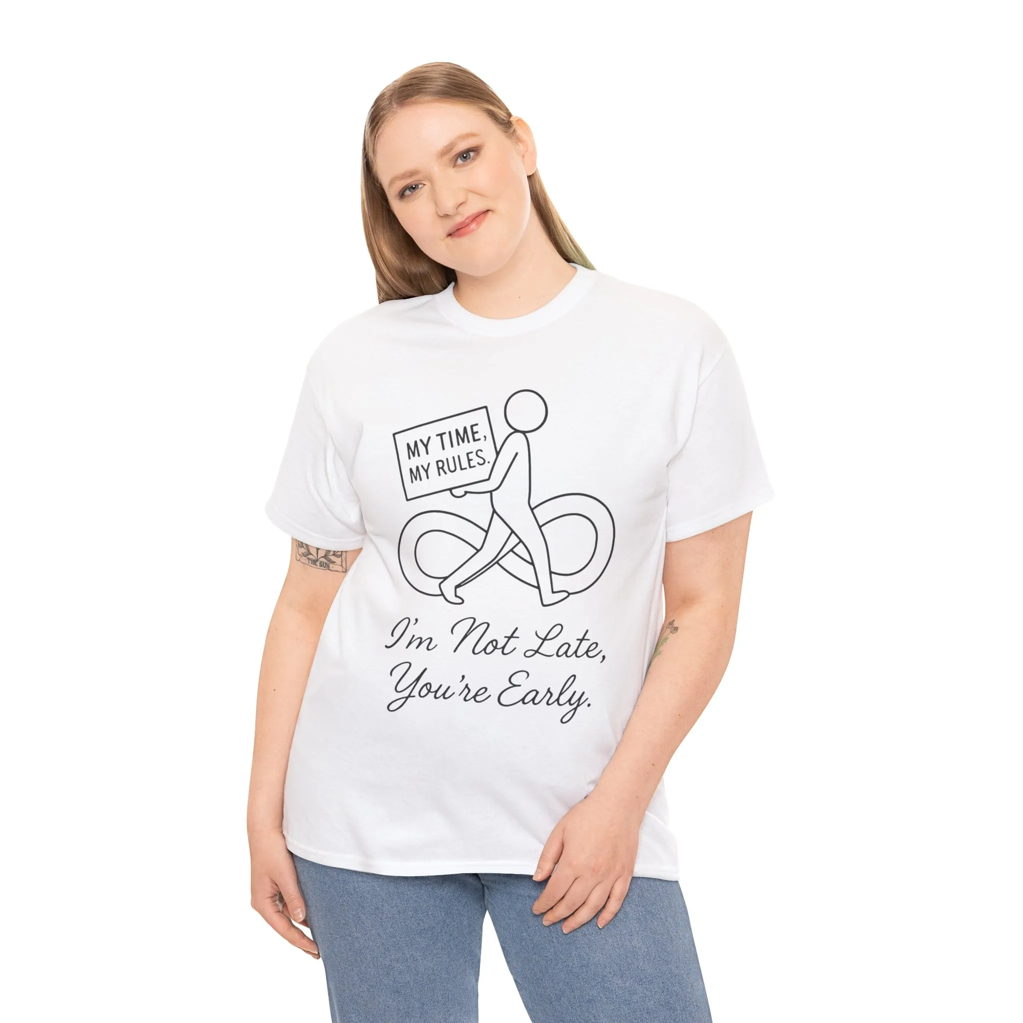 My Time My Rules Women's Heavy Cotton Tee, Funny T-Shirt, Casual Wear, women empowerment tee, confident woman shirt, self love t shirt - Image 5