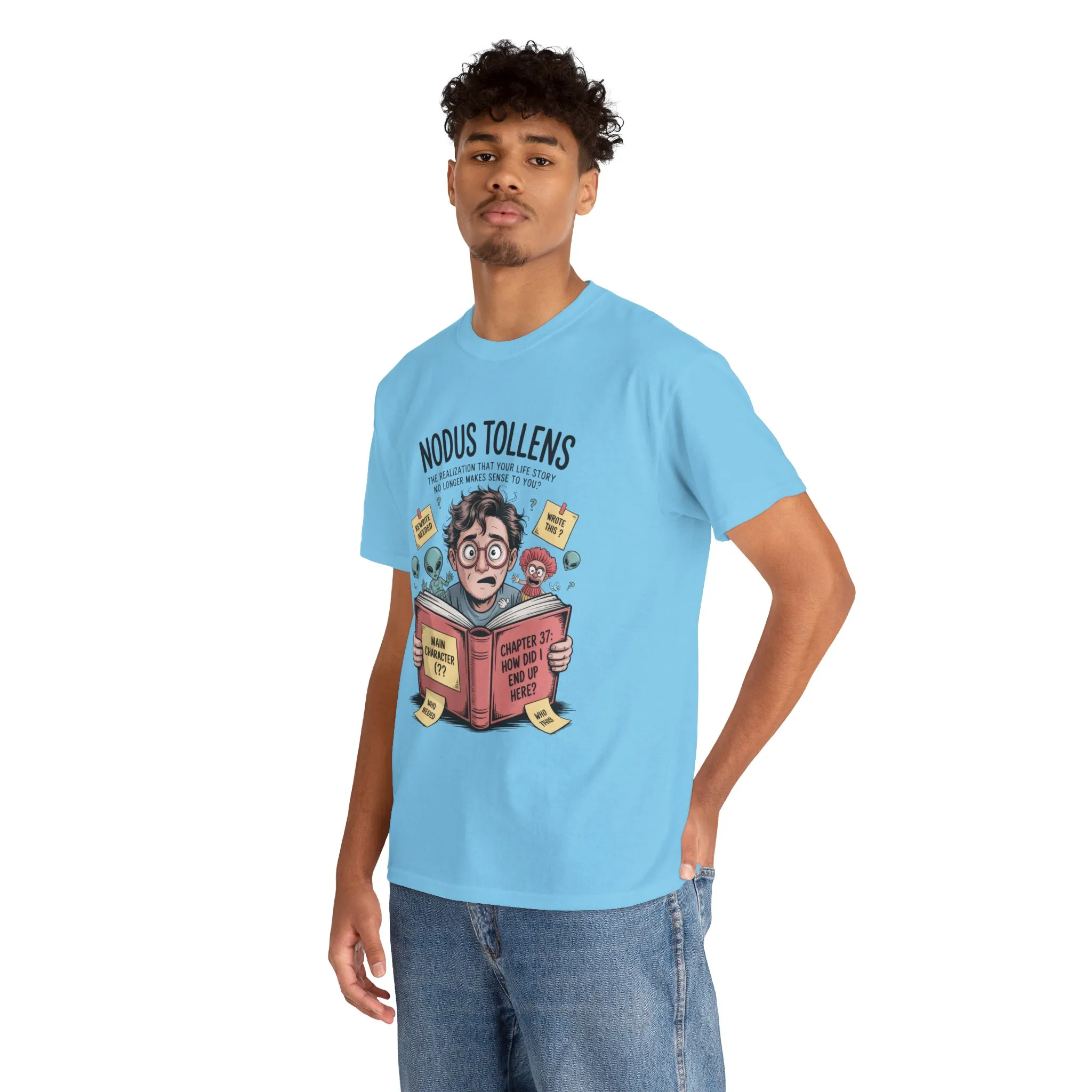 Nodus Tollens Men's T-Shirt, Men's Heavy Cotton Shirt, Latin Words, Moods & Modes, Self-Awareness, Quirky Humor Shirt - Image 32
