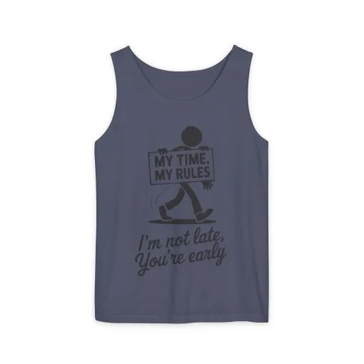 My Time, My Rules Tank Top, Fun Casual Wear for Any Occasion, Relaxed Vibe, Time Management Humor, Self love t shirt - Image 22