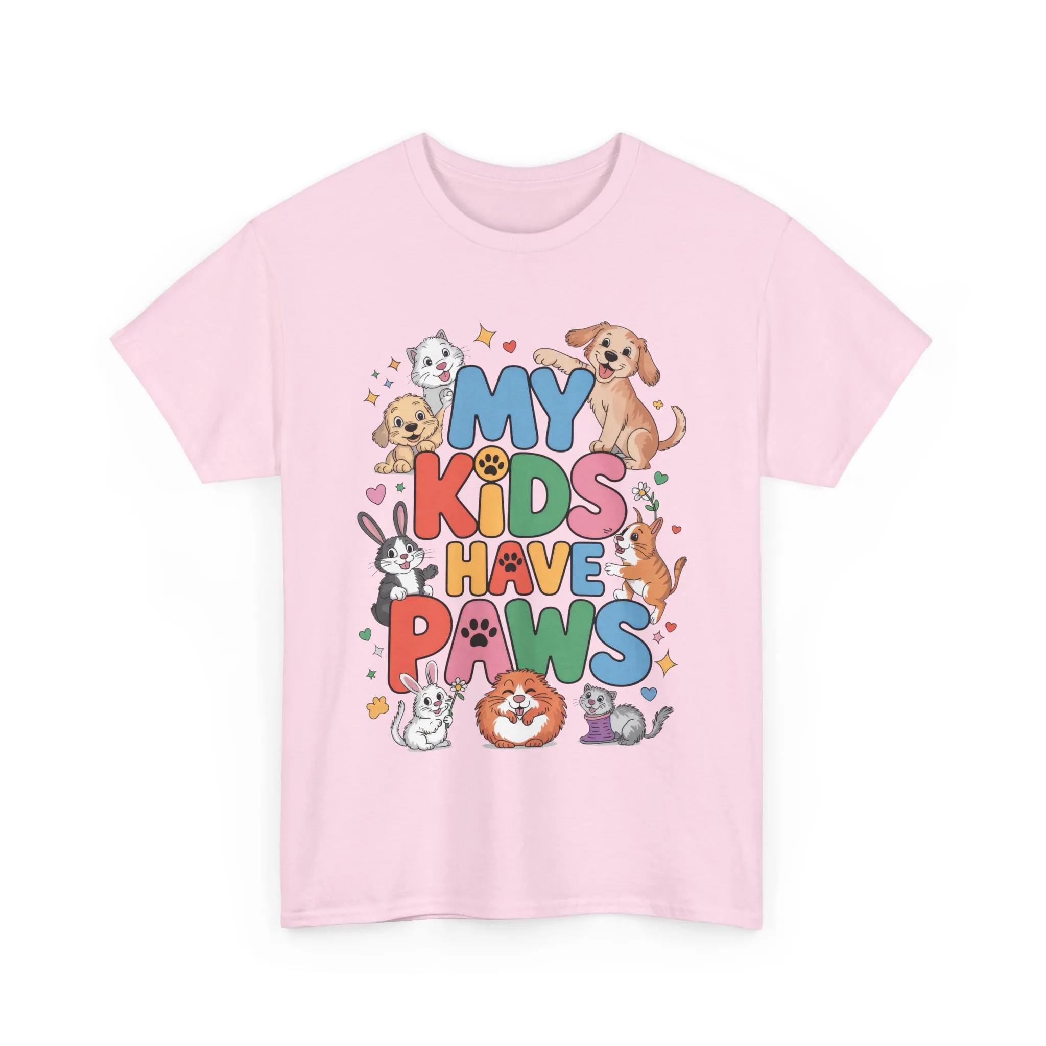 My Kids Have Paws Shirt, Cute Pet Mom Tee, Dog Cat Bunny Lover Gift, Funny Animal Parent T-Shirt, Gift for Pet Parents, Cute Pet T-Shirt - Image 14
