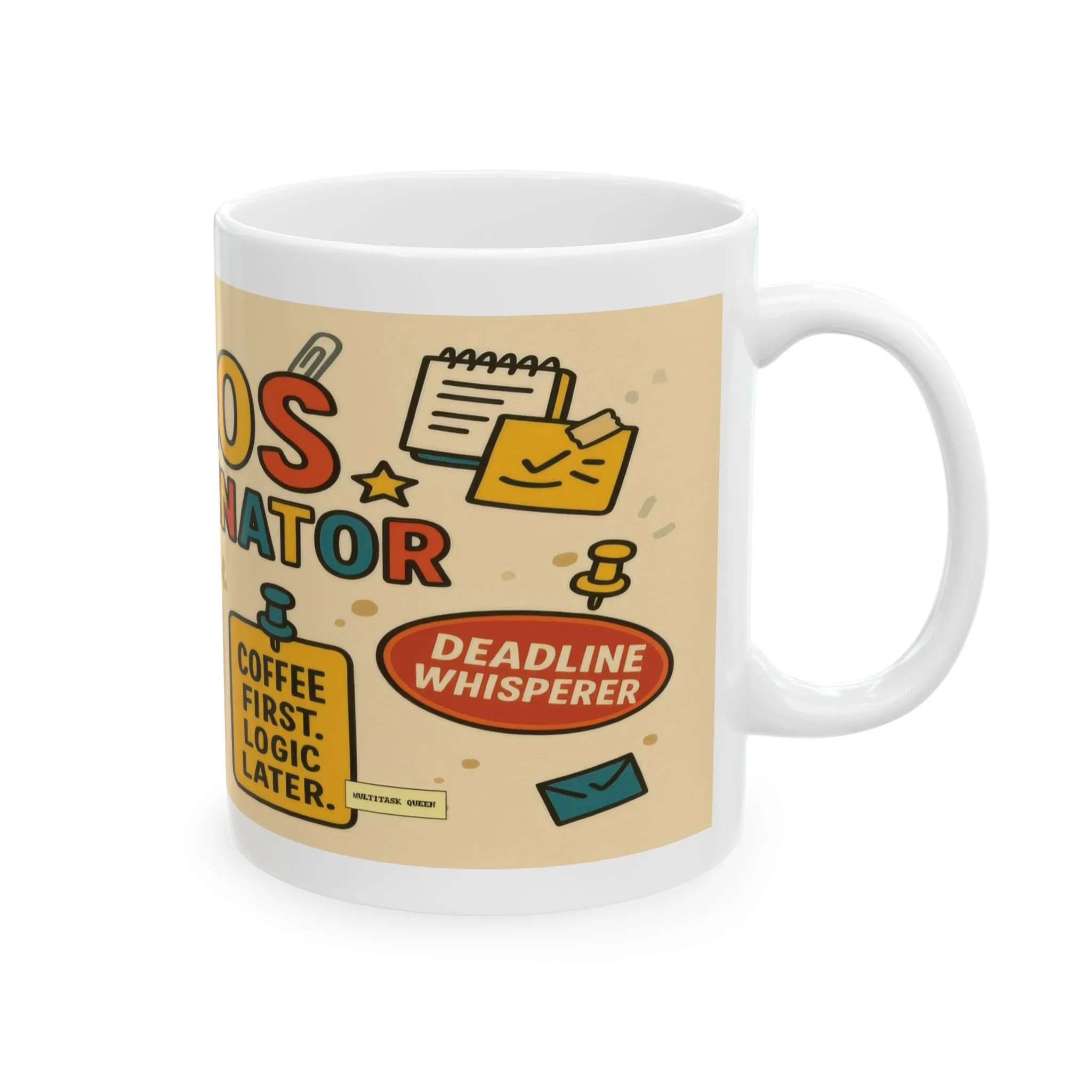 Chaos Coordinator Mug, Funny Coffee Cup for Office Workers, Perfectionists & Multitaskers, Office Humor, Coffee Lovers, Gift for Managers - Image 4