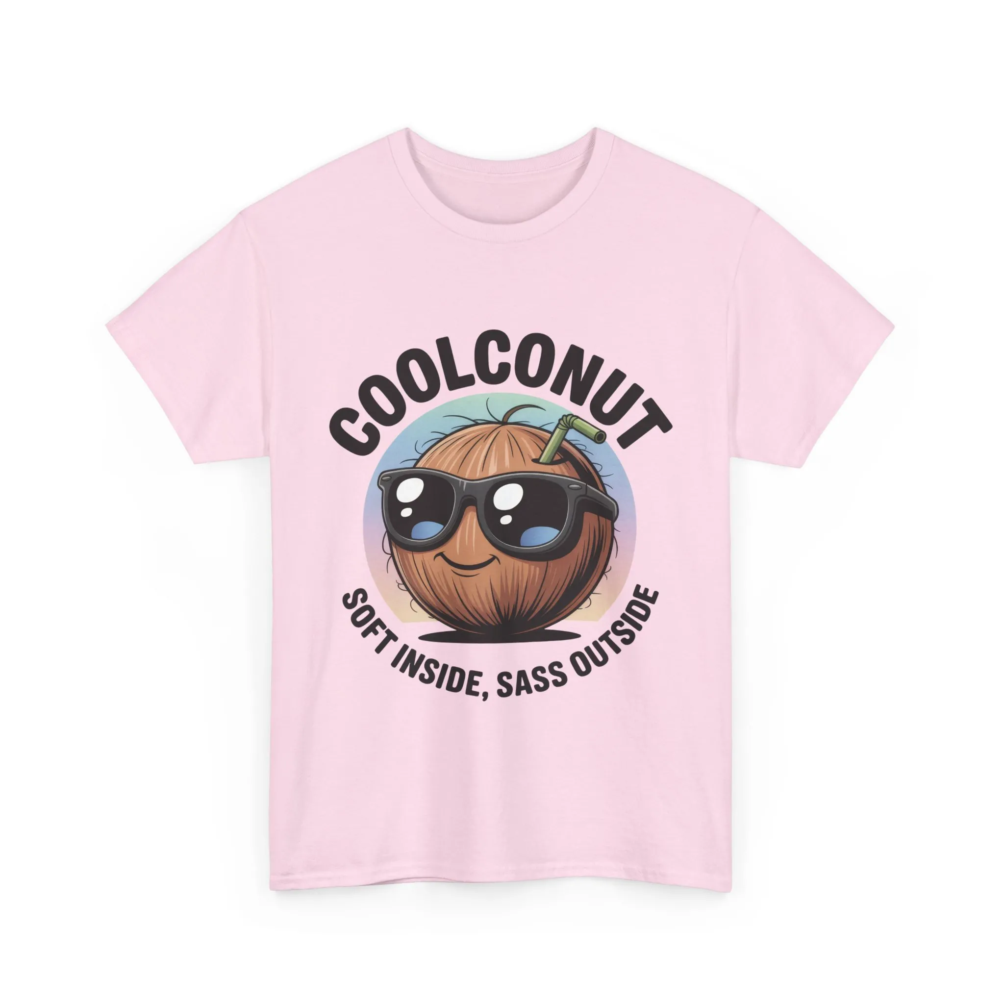Coolconut Women's Heavy Cotton Tee, Fun Casual Shirt, Gift for Coconut Lovers, Summer Vibes Tee, Soft Inside Sass Outside Shirt - Image 21
