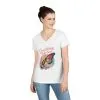 Inspiring Ladies' V-Neck T-Shirt, Great Things Take Time Butterfly Design, Relaxation, Motivation, Nature, Motivational Women's Tee