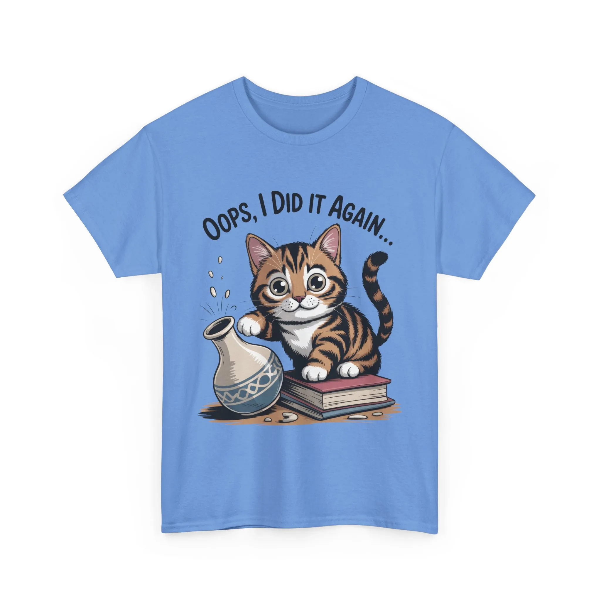Playful Cat Women's Tee, Funny Oops I Did It Again Design, Cat Lover Gift, Casual Wear, Birthday Gift, Pet Lover Tee, Women's Gift - Image 3