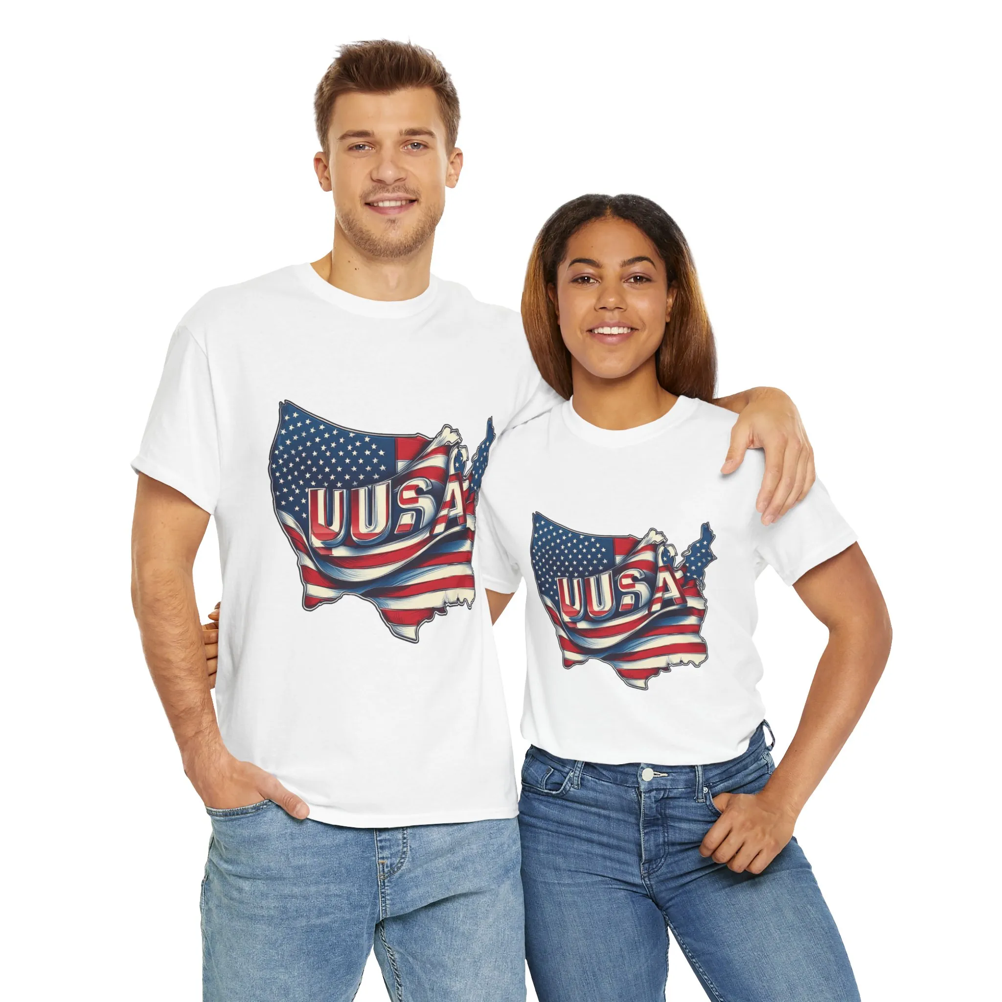 Patriotic Unisex Tee, USA Flag Design, Perfect for Independence Day, 4th of July, Gifts, Casual Wear, Festival - Image 6