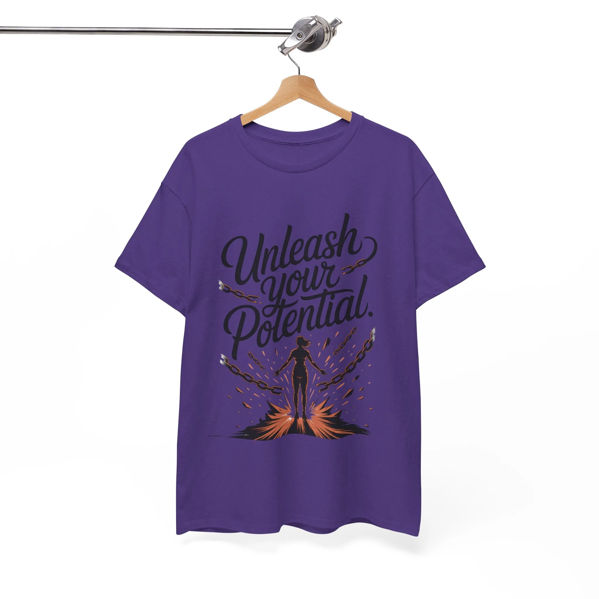 Unleash Your Potential Women's Tee, Motivational T-Shirt, Inspirational Cotton Tee, Gift for Gym Lovers, Positive Energy Top - Image 30