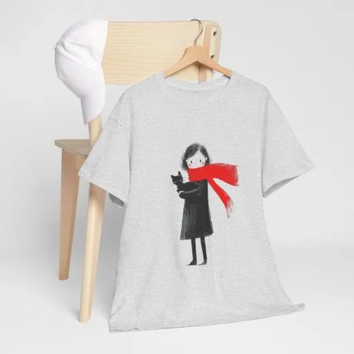 Cozy Cat Lover Tee, Unisex Cotton T-Shirt for Cat Owners, Gift for Pet Lovers, Cute Animal Apparel, Perfect for All Occasions - Image 6