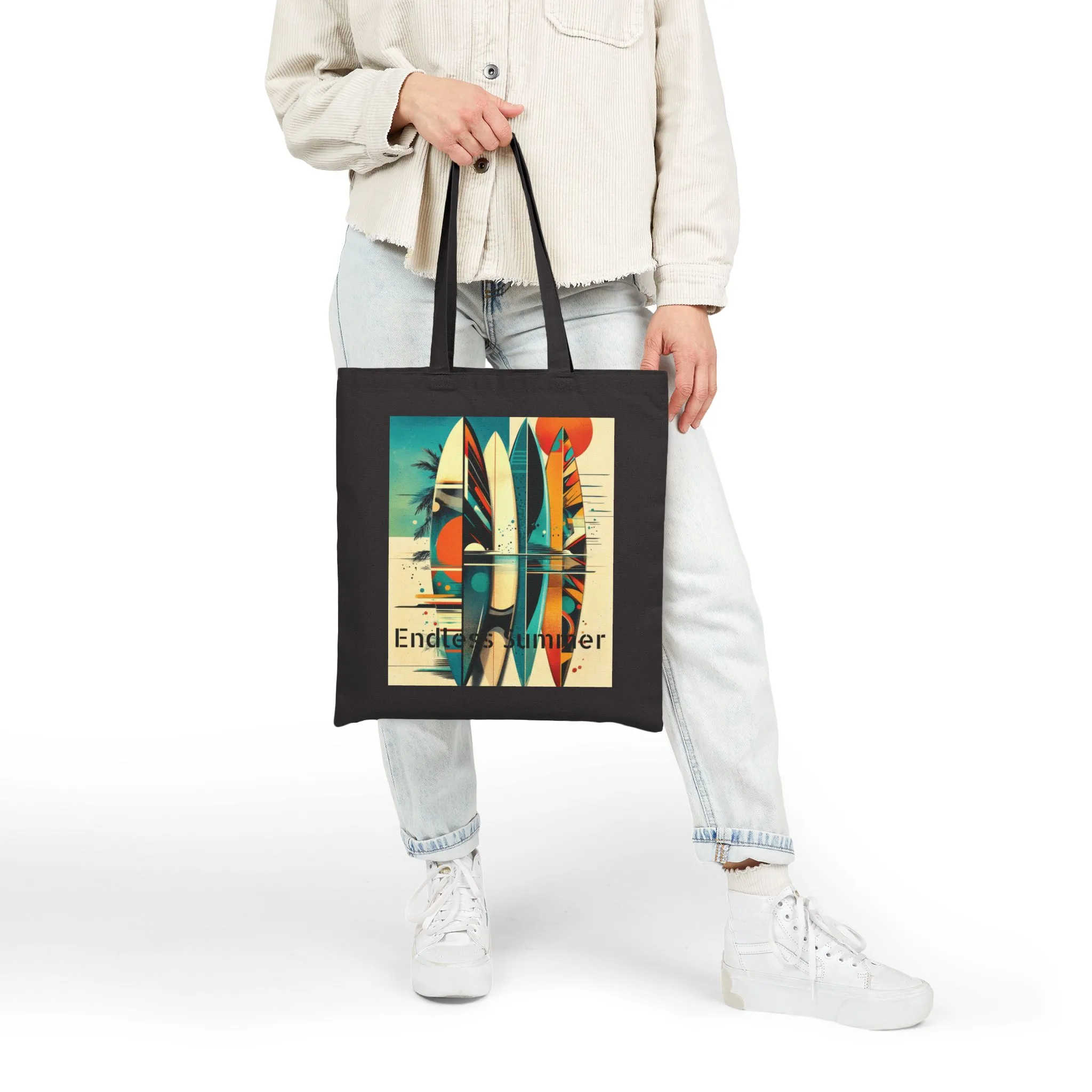 Endless Summer Surf Tote Bag, Beach Bag, Eco-Friendly Shopping Tote, Summer Accessories, Gift for Surfers, Casual Everyday Bag - Image 9