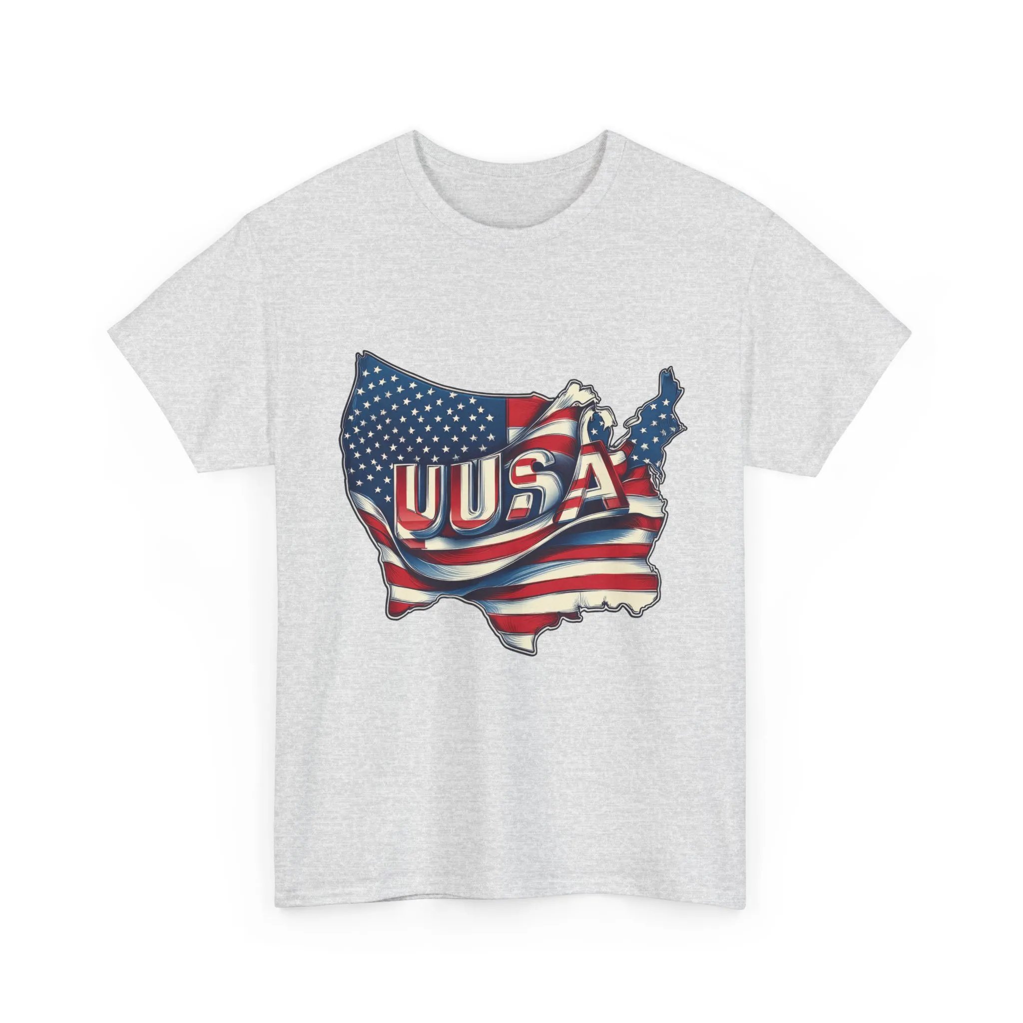 Patriotic Unisex Tee, USA Flag Design, Perfect for Independence Day, 4th of July, Gifts, Casual Wear, Festival - Image 2