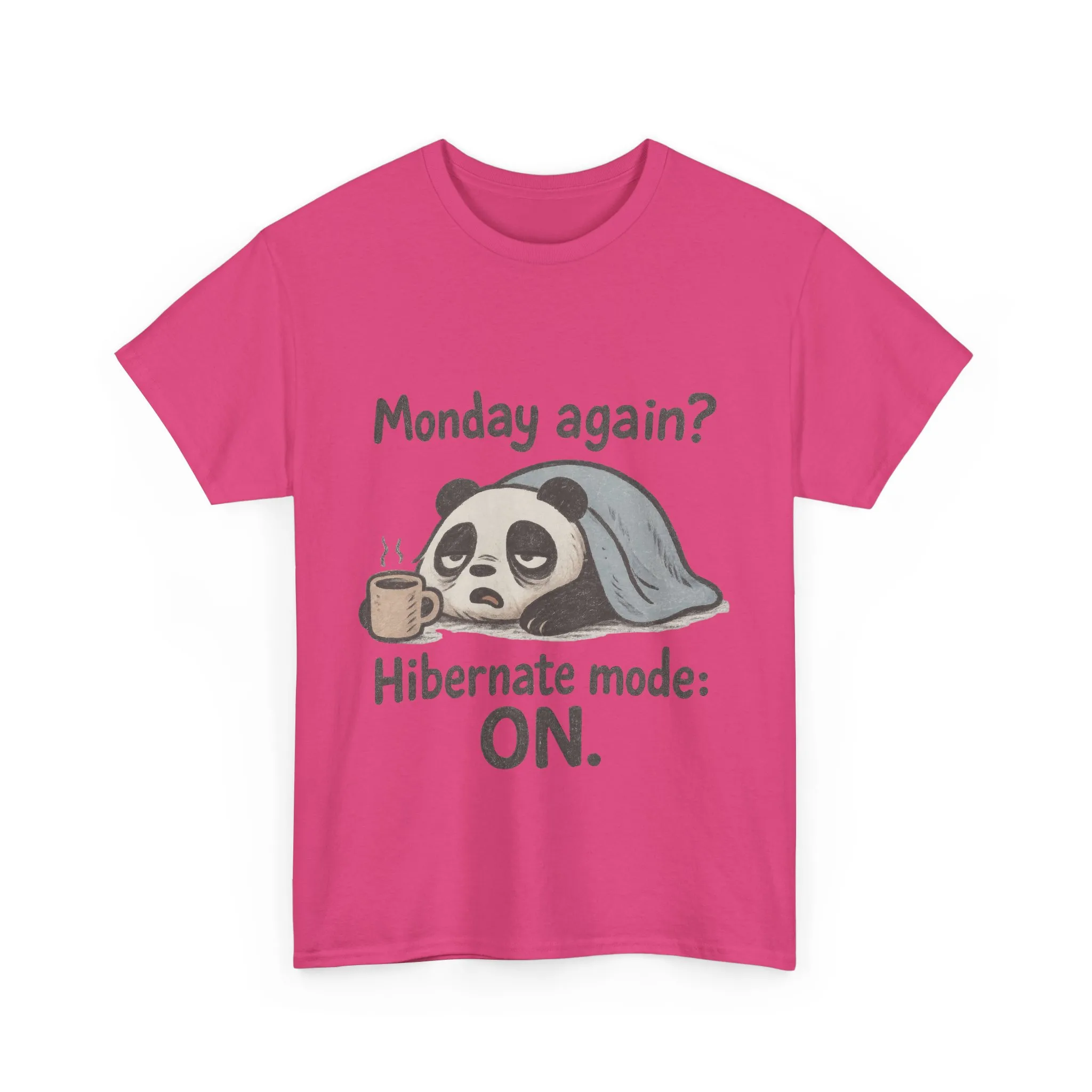 Funny Panda Hibernate Tee, Cute Animal Shirt, Unisex Cotton Tee, Gift for Lazy Days, Monday Motivation T-shirt - Image 27