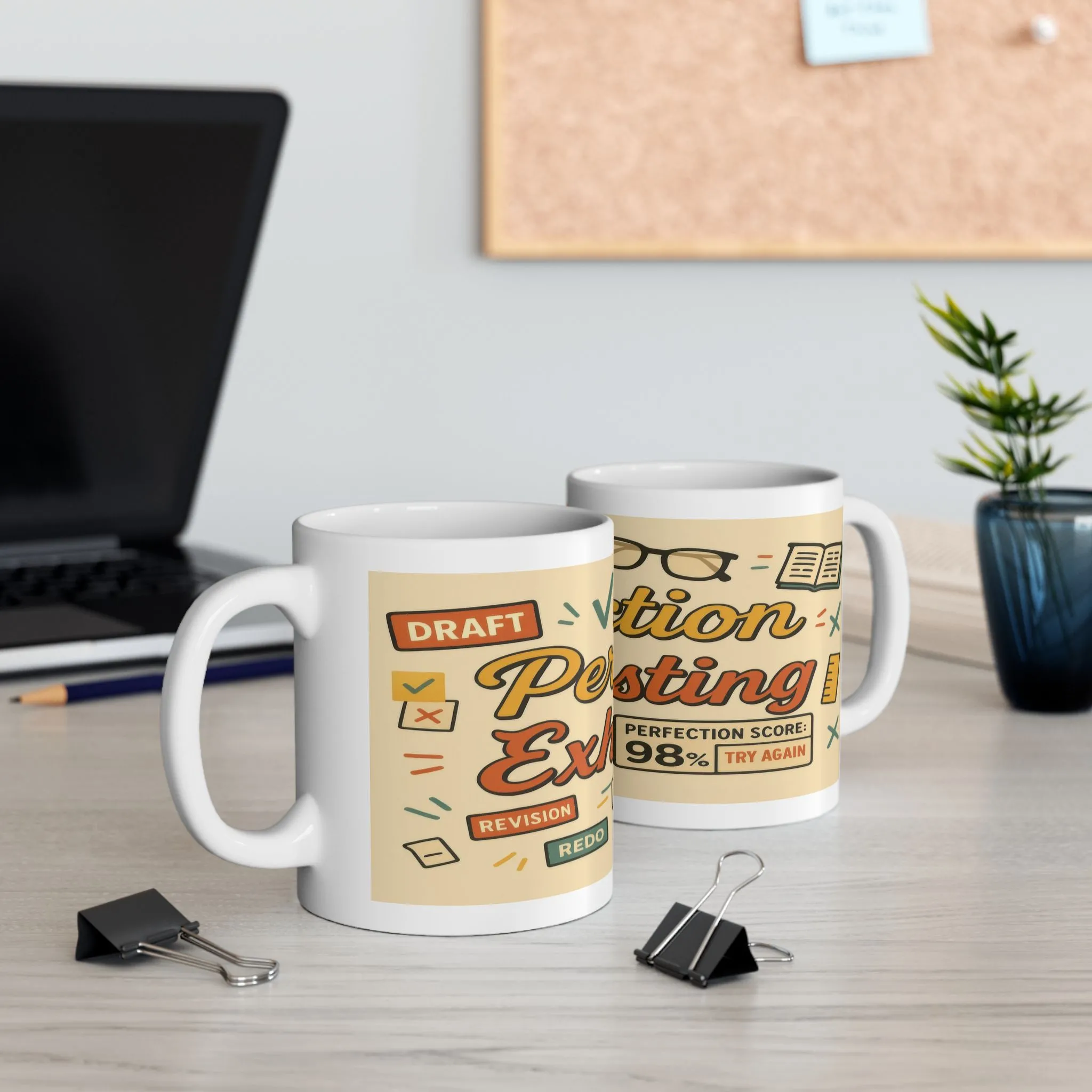 Perfection is Exhausting Mug, Funny Coffee Cup, Ideal Gift for Students, Stress Relief, Home Office, Gifts for Graduates - Image 8