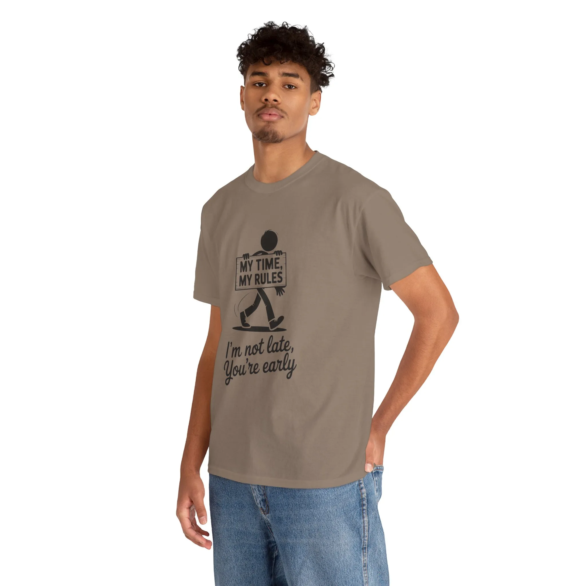 My Time My Rules Men's T-Shirt, Funny T-Shirt, Casual Wear, confident Men's shirt, self love t shirt, Time Management Humor, sassy quote tee - Image 11