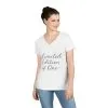 Limited Edition Ladies' V-Neck T-Shirt, Unique Gift for Her, Casual, Self-Confidence, Self-love, Positive Message Women's T-Shirt