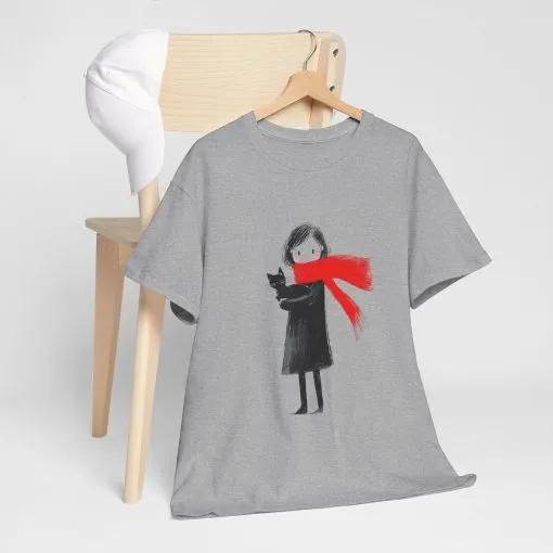 Cozy Cat Lover Tee, Unisex Cotton T-Shirt for Cat Owners, Gift for Pet Lovers, Cute Animal Apparel, Perfect for All Occasions - Image 9