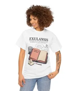 Exulansis Shirt, Emotional Aesthetic Word Tee, Deep Meaning Typography Graphic Tee, Women's Heavy Cotton Tee, deep meaning t shirt
