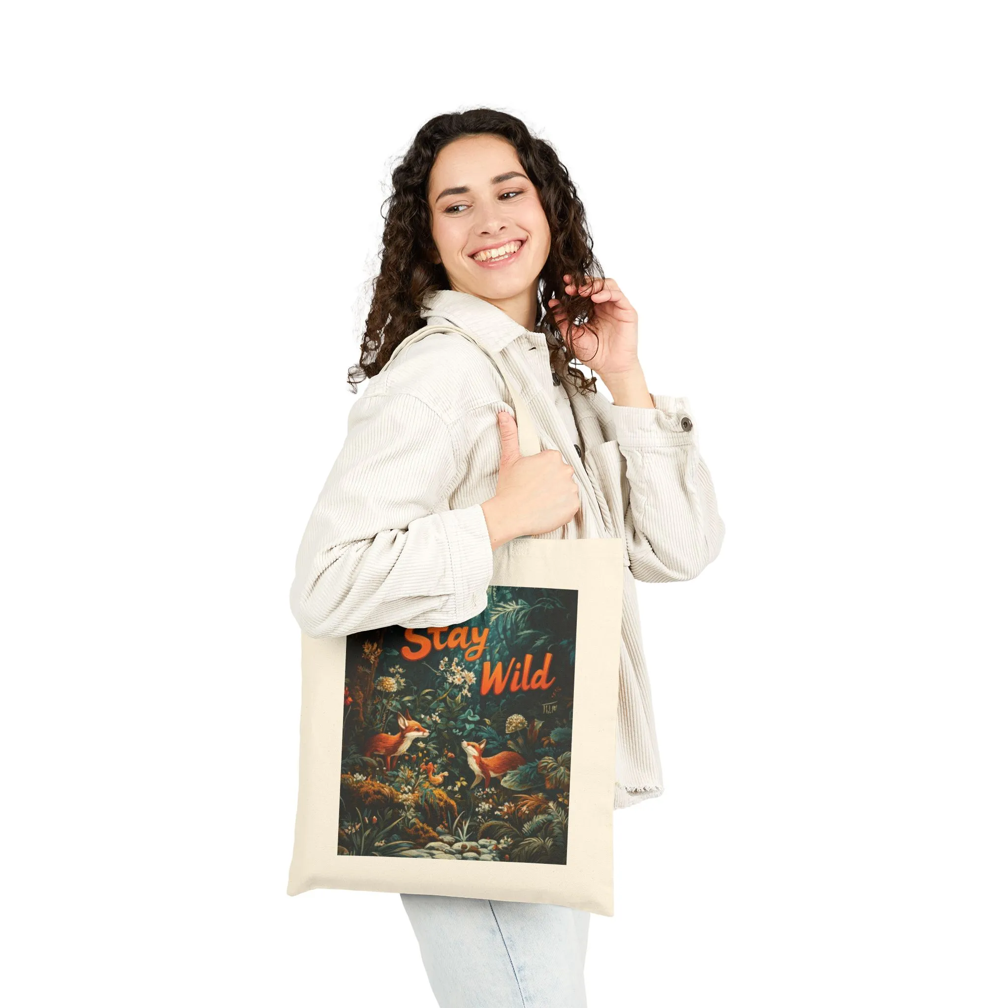 Stay Wild Tote Bag, Eco-Friendly Bag, Trendy Shopper, Nature Lover Gift, Summer Tote, Sustainable Fashion - Image 3