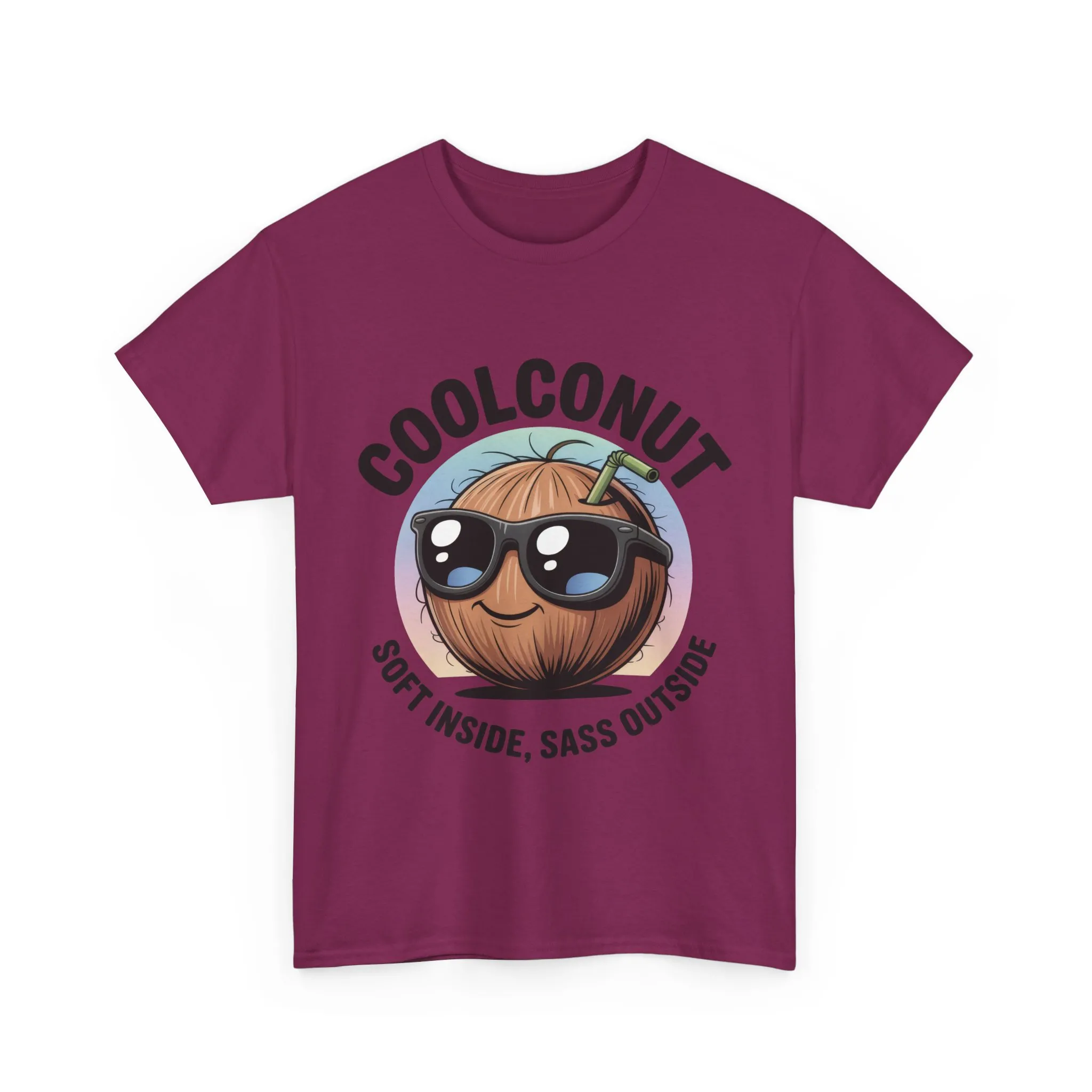 Coolconut Women's Heavy Cotton Tee, Fun Casual Shirt, Gift for Coconut Lovers, Summer Vibes Tee, Soft Inside Sass Outside Shirt - Image 27