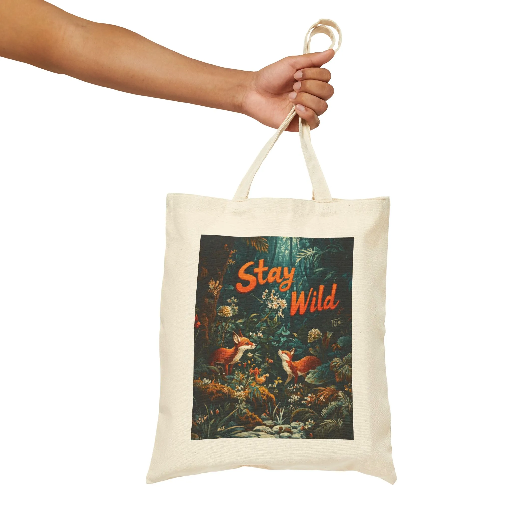 Stay Wild Tote Bag, Eco-Friendly Bag, Trendy Shopper, Nature Lover Gift, Summer Tote, Sustainable Fashion - Image 5