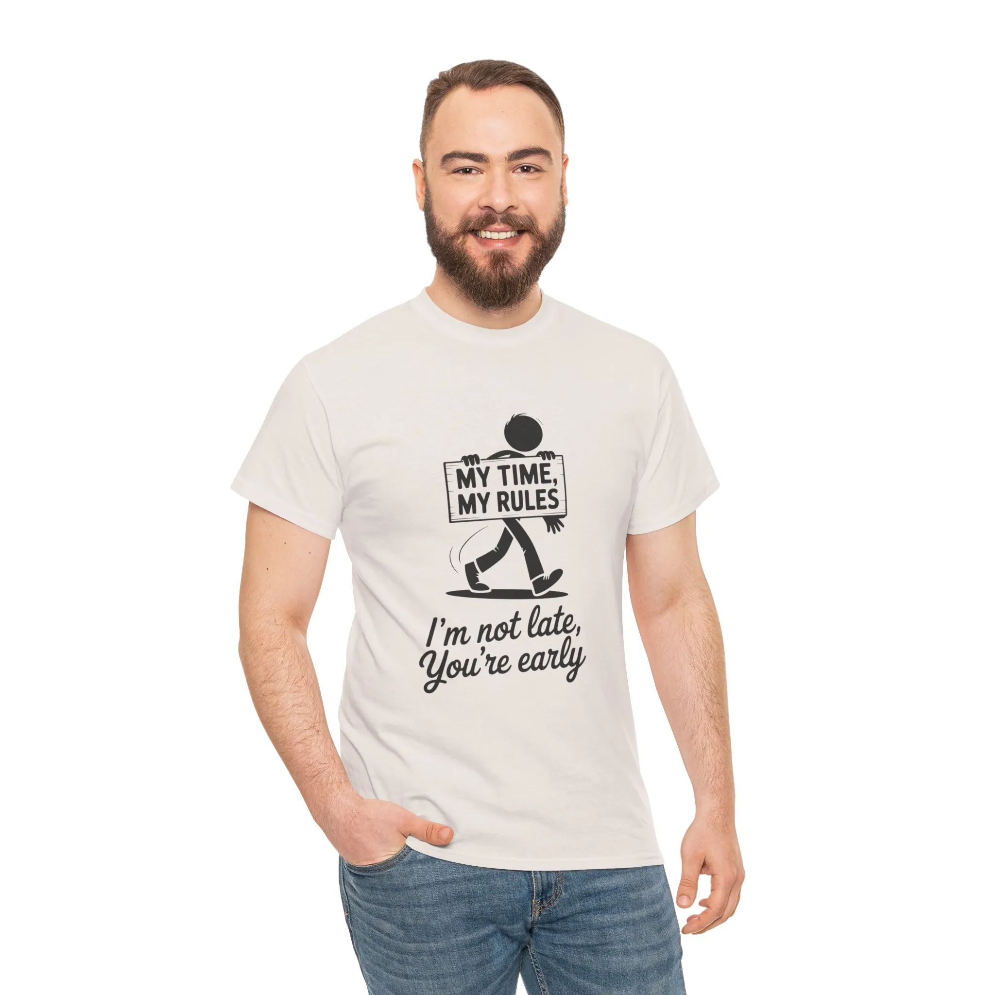 My Time My Rules Men's T-Shirt, Funny T-Shirt, Casual Wear, confident Men's shirt, self love t shirt, Time Management Humor, sassy quote tee - Image 34