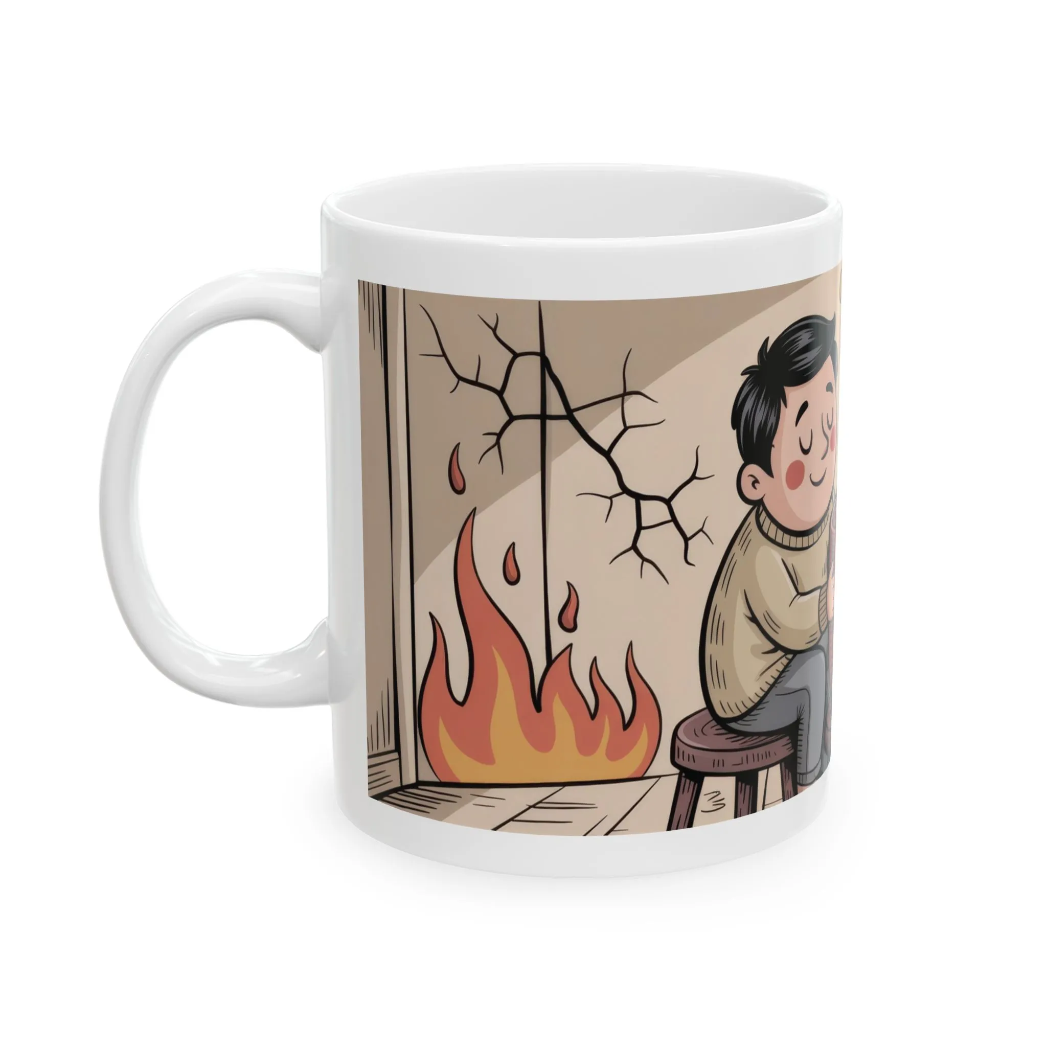 Funny Sarcastic Coffee Mug, Its a Beautiful Day Somewhere, Dark Humor Cup, Chaos Comfort Mug, Ironic Gift for Overthinkers, Optimism Cup - Image 3