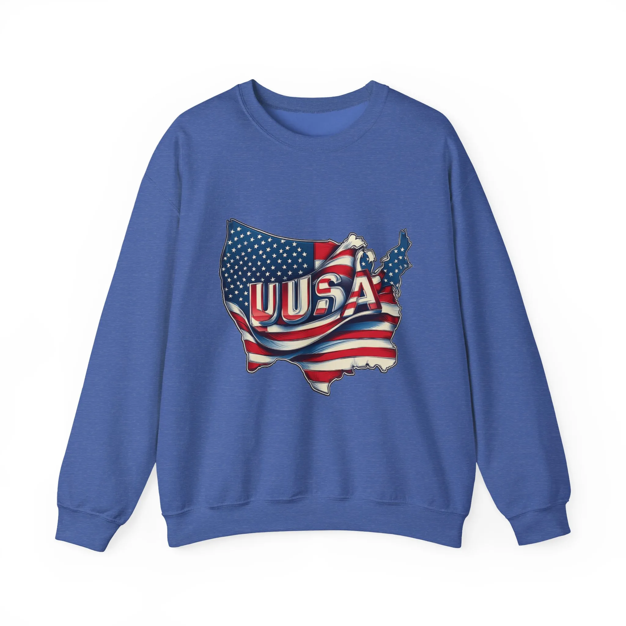 Patriotic USA Crewneck Sweatshirt, Unisex Sweatshirt, American Flag Apparel, Casual Comfort, Great for Independence Day and Holidays - Image 21