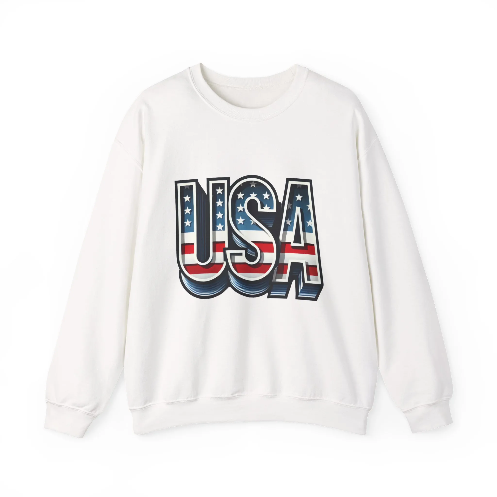 USA Patriotic Crewneck Sweatshirt for All Seasons, Cozy Sweatshirt for Independence Day, Casual Wear, Gift for Friends and Family - Image 4